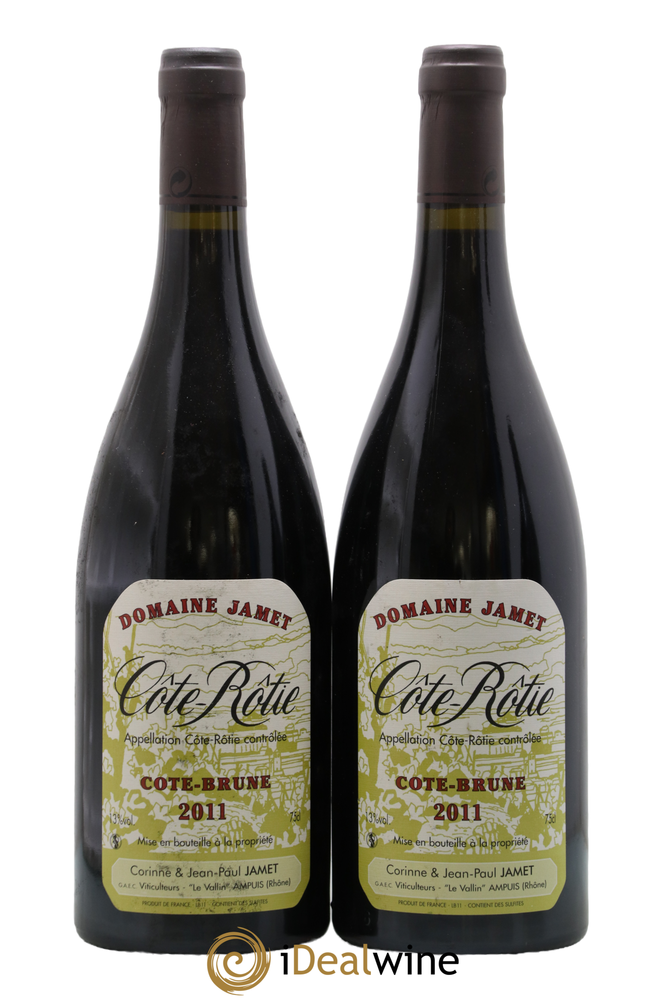 Côte-Rôtie Côte Brune Jamet (Domaine) 2011 - Lot de 2 bouteilles - 0
