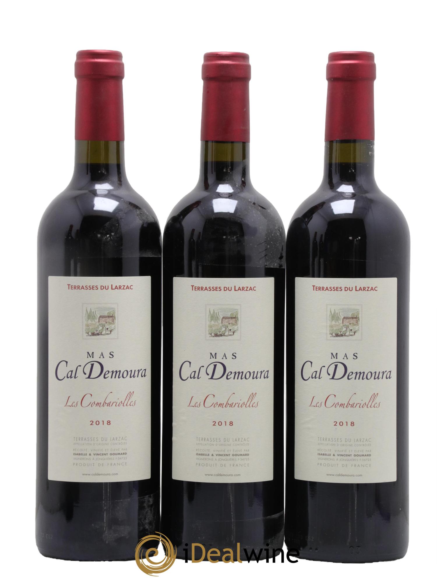 Terrasses du Larzac Les Combariolles Mas Cal Demoura 2018 - Lot de 3 bouteilles - 0
