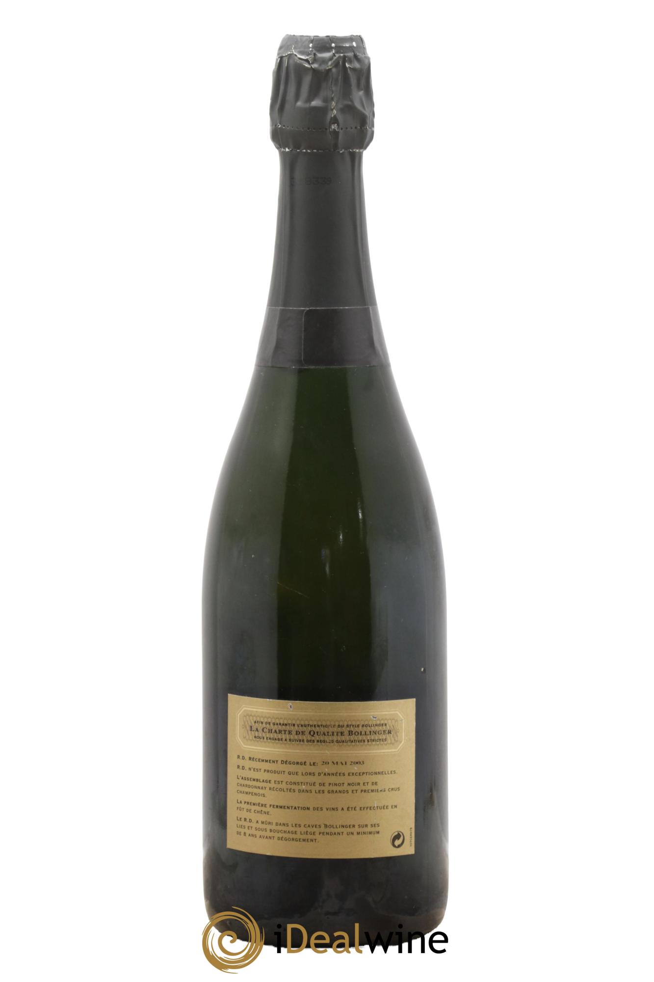 R.D. Extra-Brut Bollinger 1985 - Lot de 1 bouteille - 1