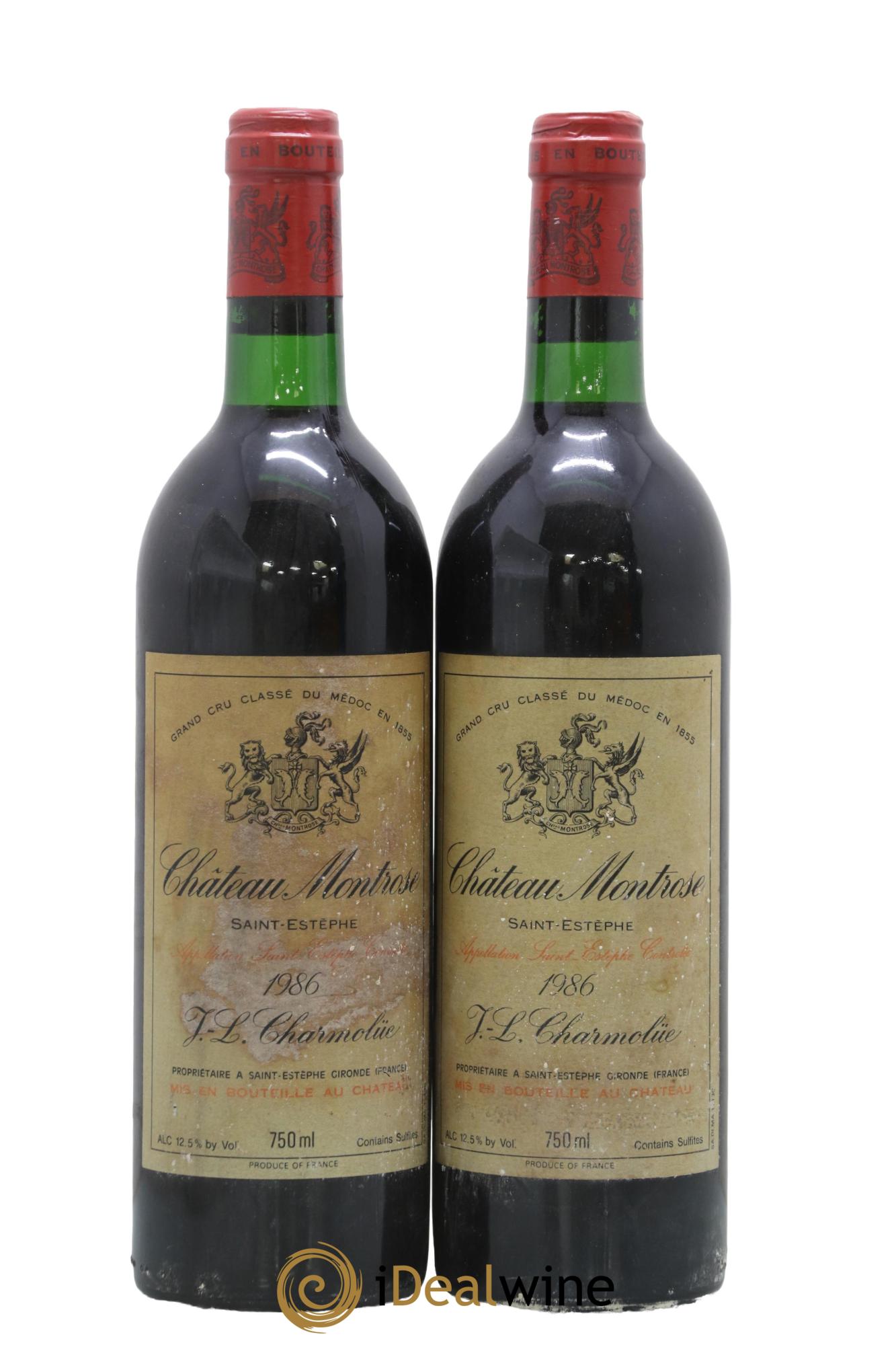 Château Montrose 2ème Grand Cru Classé 1986 - Lot of 2 bottles - 0