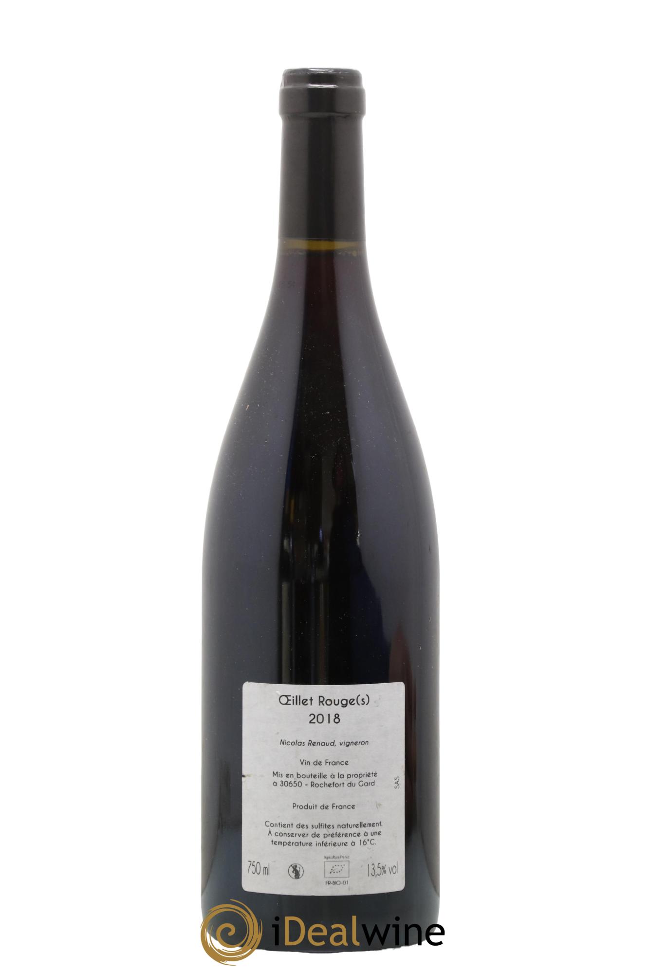 Vin de France Œillets Rouges Clos des Grillons 2018 - Posten von 1 Flasche - 1