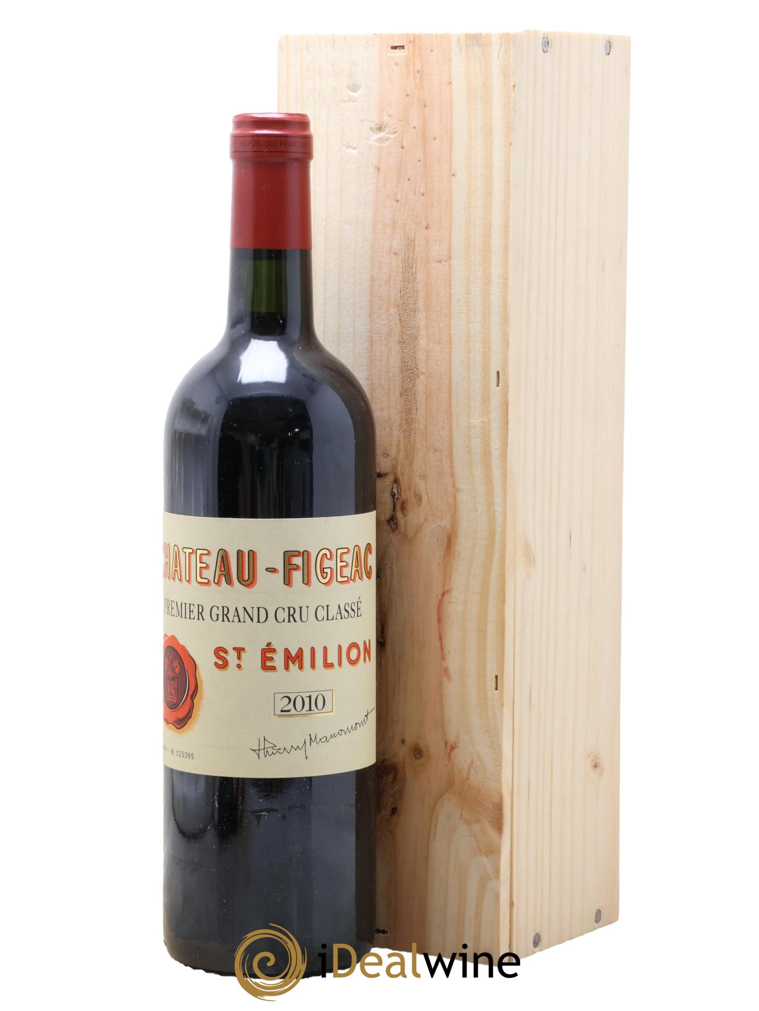 Château Figeac 1er Grand Cru Classé A 2010 - Lotto di 1 bottiglia - 0