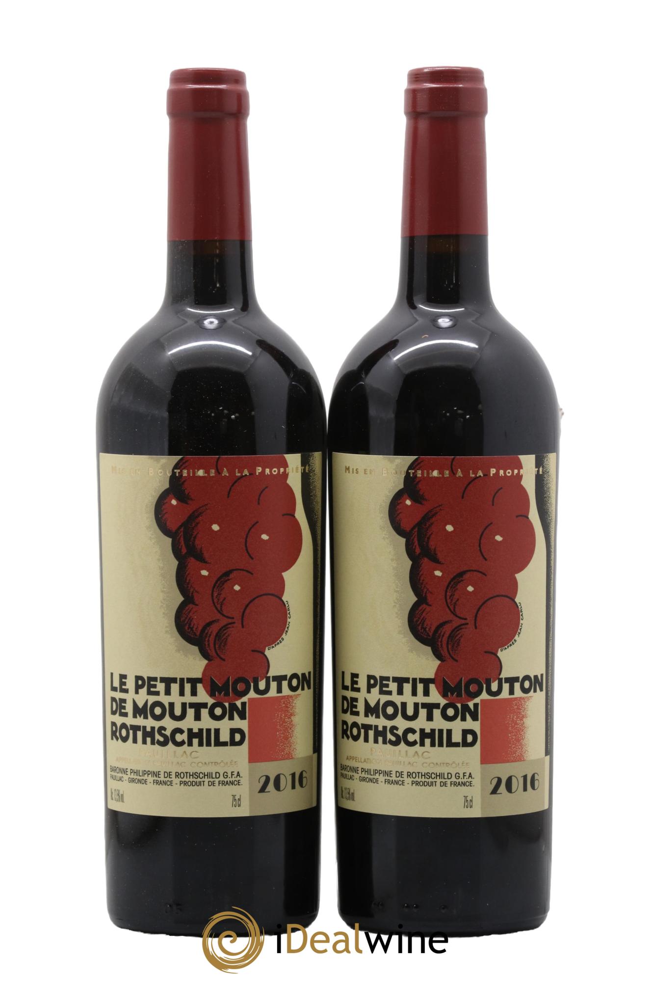 Petit Mouton Second Vin 2016 - Lotto di 2 bottiglie - 0