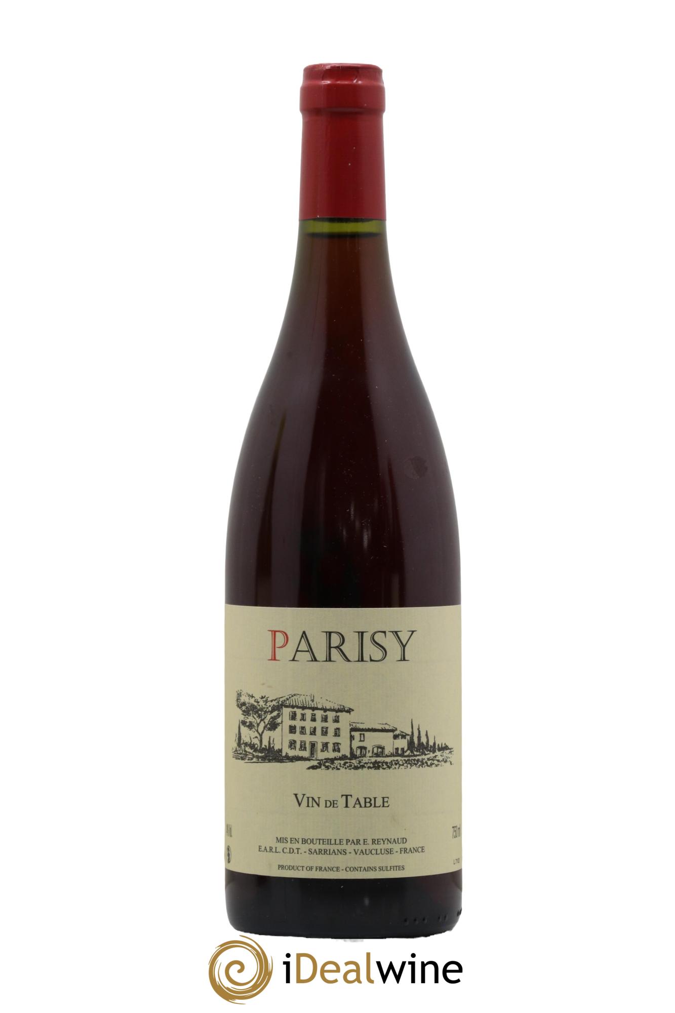 Vin de Table Parisy Emmanuel Reynaud - Posten von 1 Flasche - 0