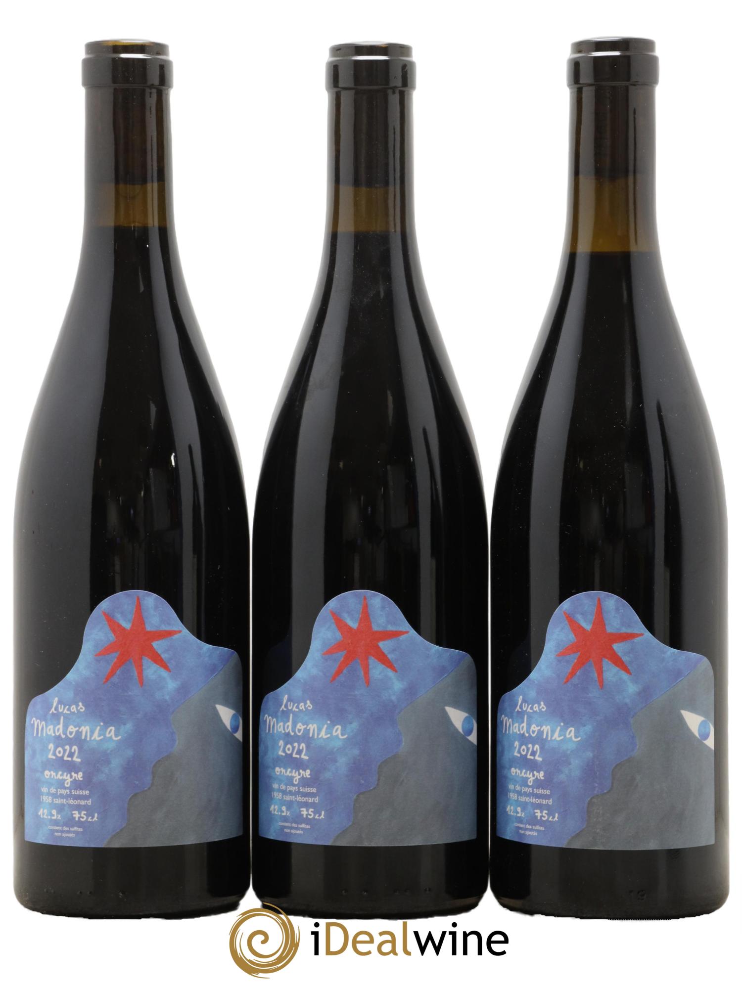 Valais Orcyre Lucas Madonia 2022 - Lot de 3 bouteilles - 0