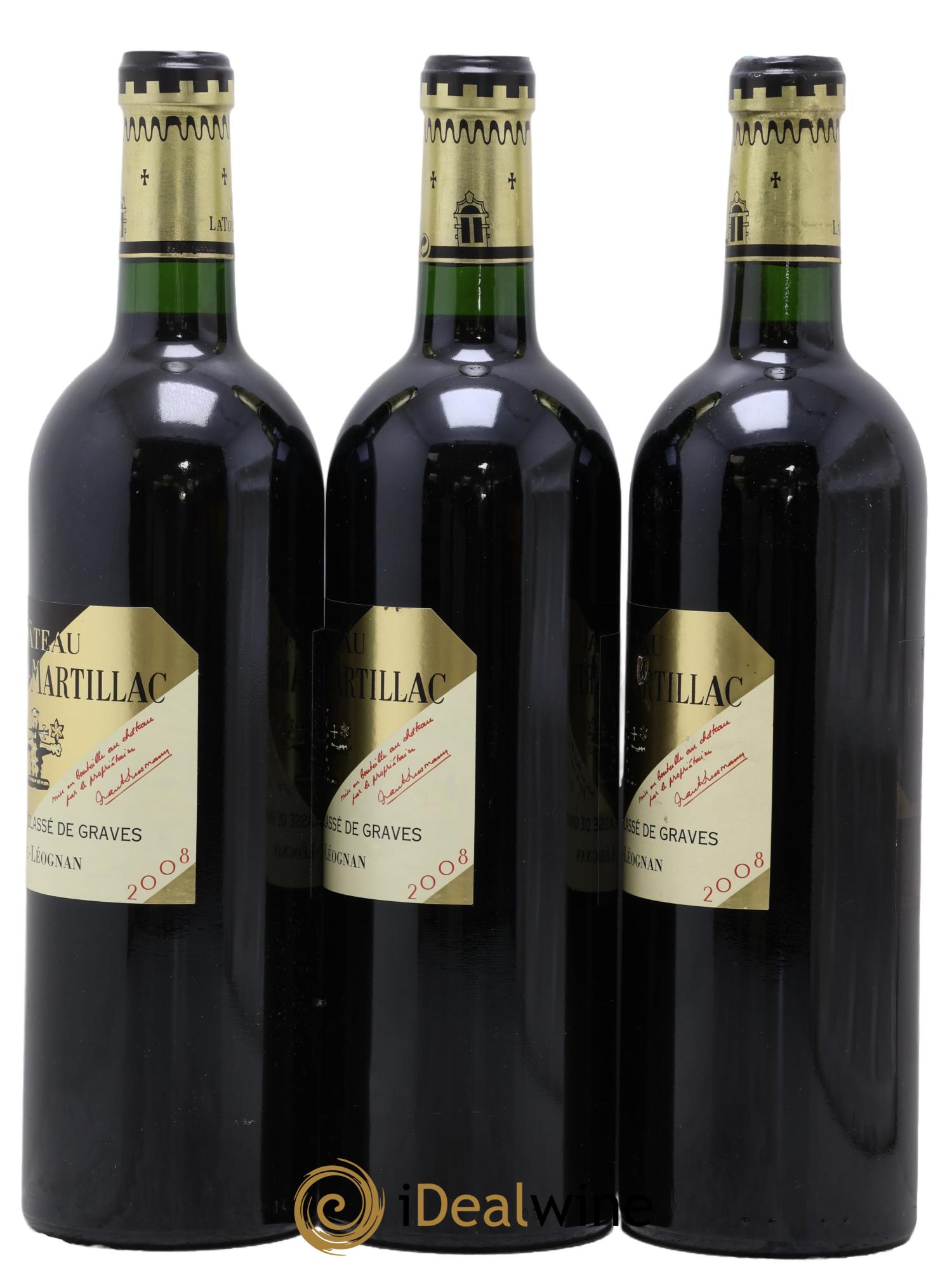 Château Latour-Martillac Cru Classé de Graves 2008 - Posten von 3 Flaschen - 1