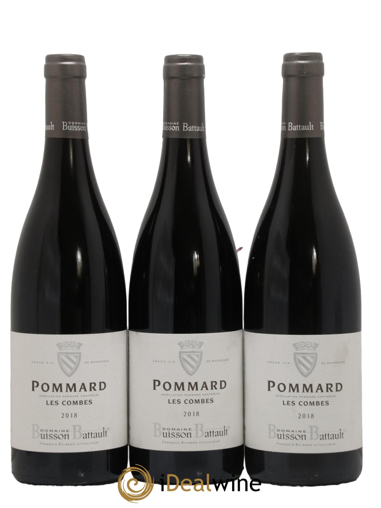 Pommard Les Combes Domaine Buisson Battault 2018 - Lot de 3 bouteilles - 0