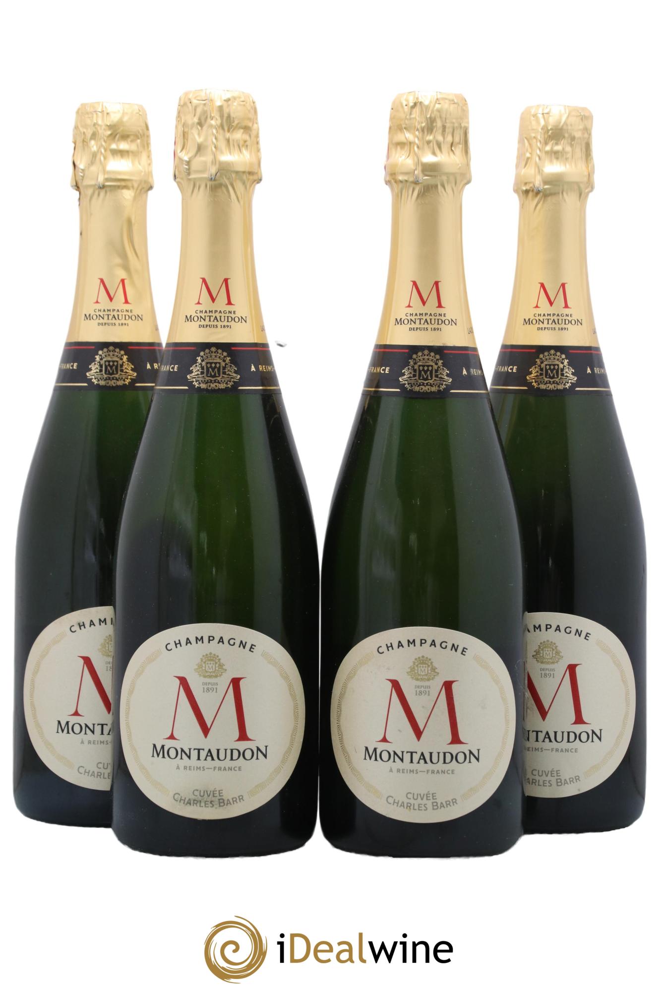 Champagne Cuvée Charles Barr Maison Montandon - Lot de 4 bouteilles - 0