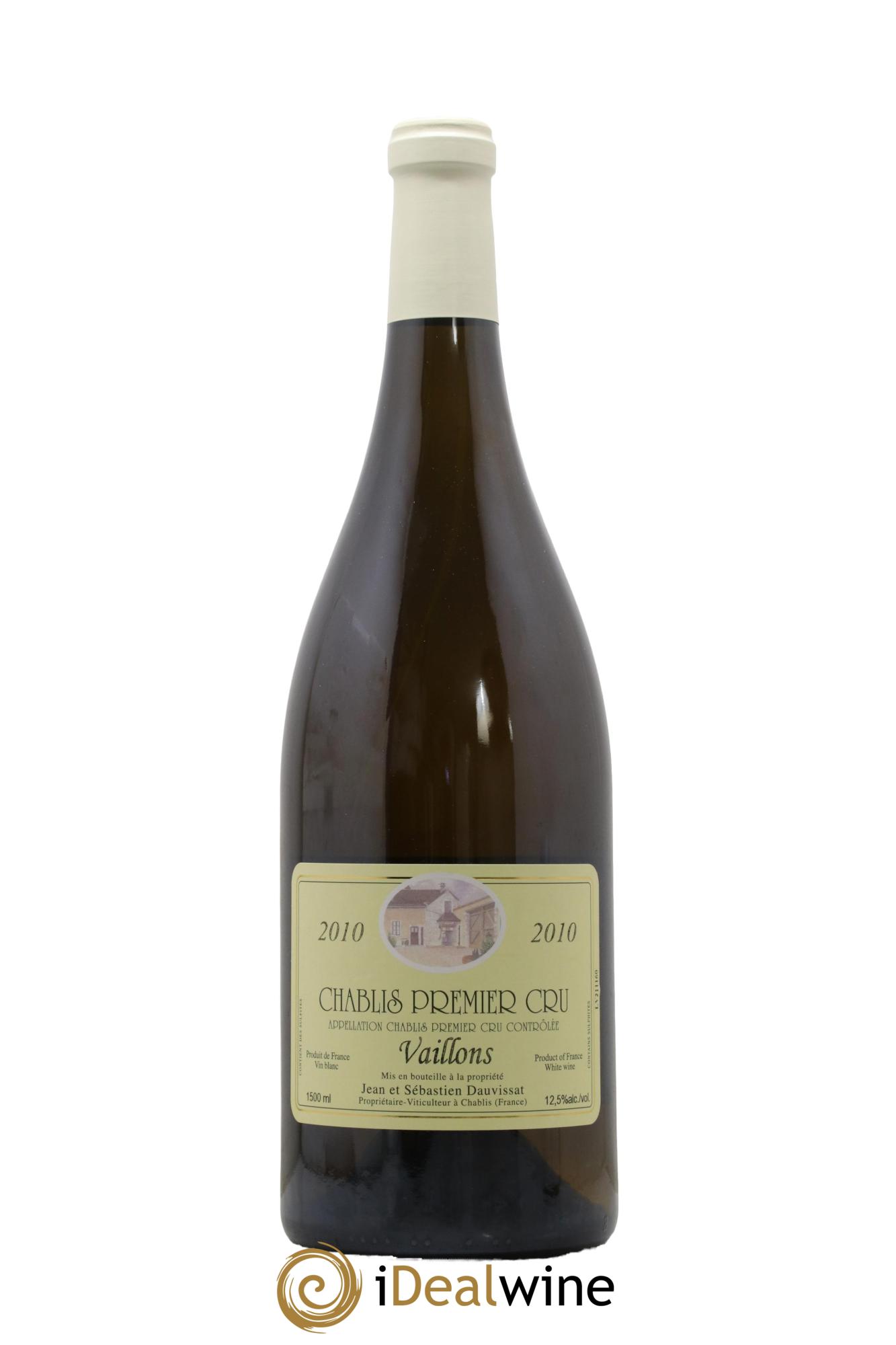 Chablis 1er Cru Vaillons Jean Dauvissat (Domaine) 2010 - Lot de 1 magnum - 0