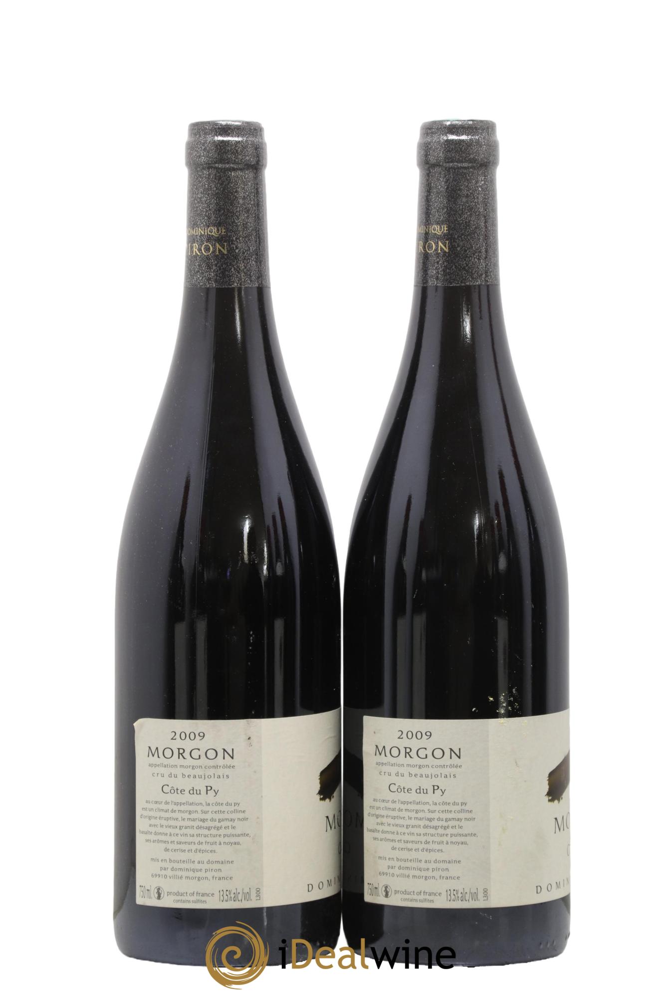 Morgon Côte du Py Dominique Piron (Domaine) 2009 - Lotto di 2 bottiglie - 1
