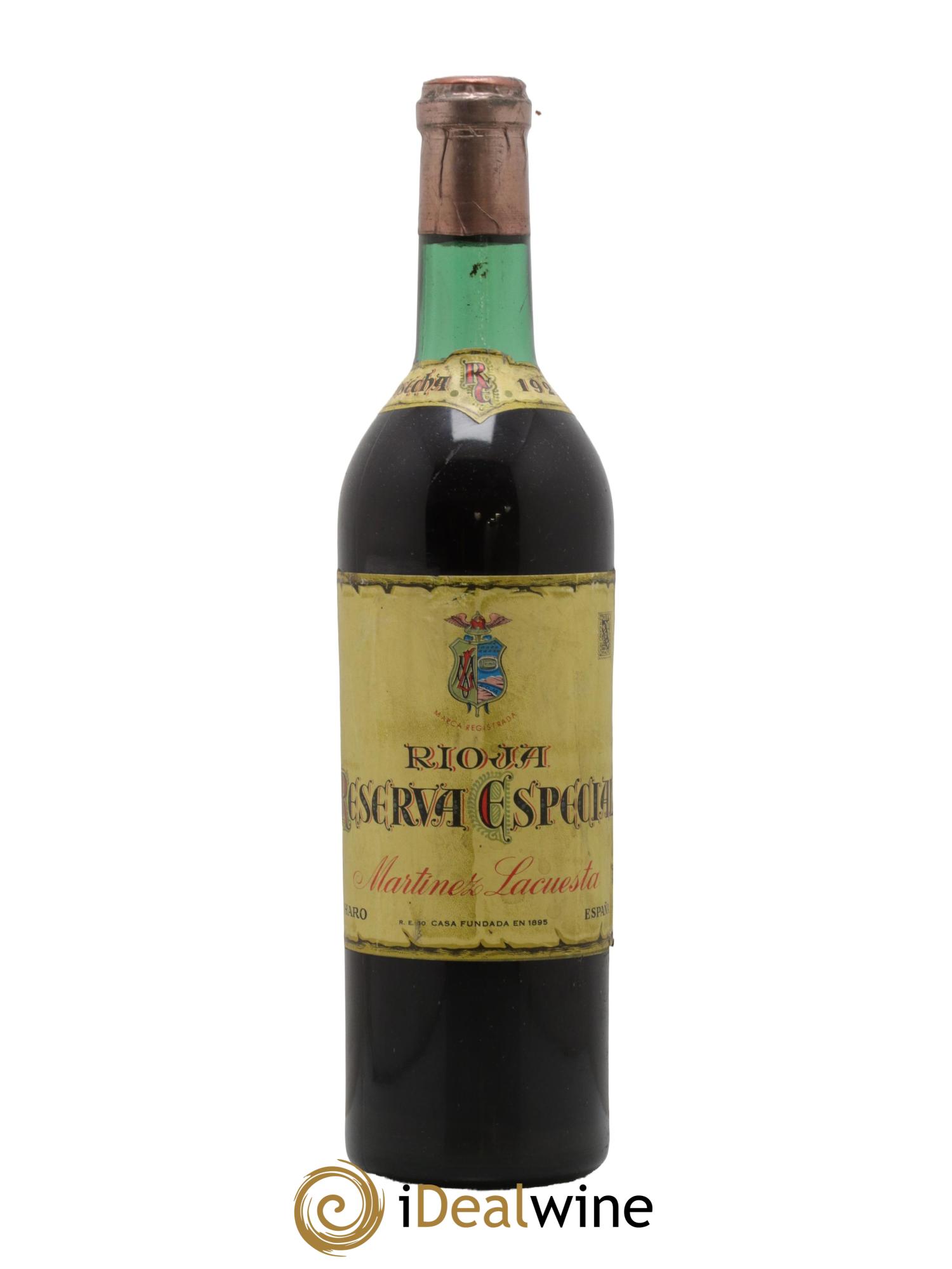 Rioja DOCA Reserva Especial Martinez Lacuesta 1922 - Lot de 1 bouteille - 0