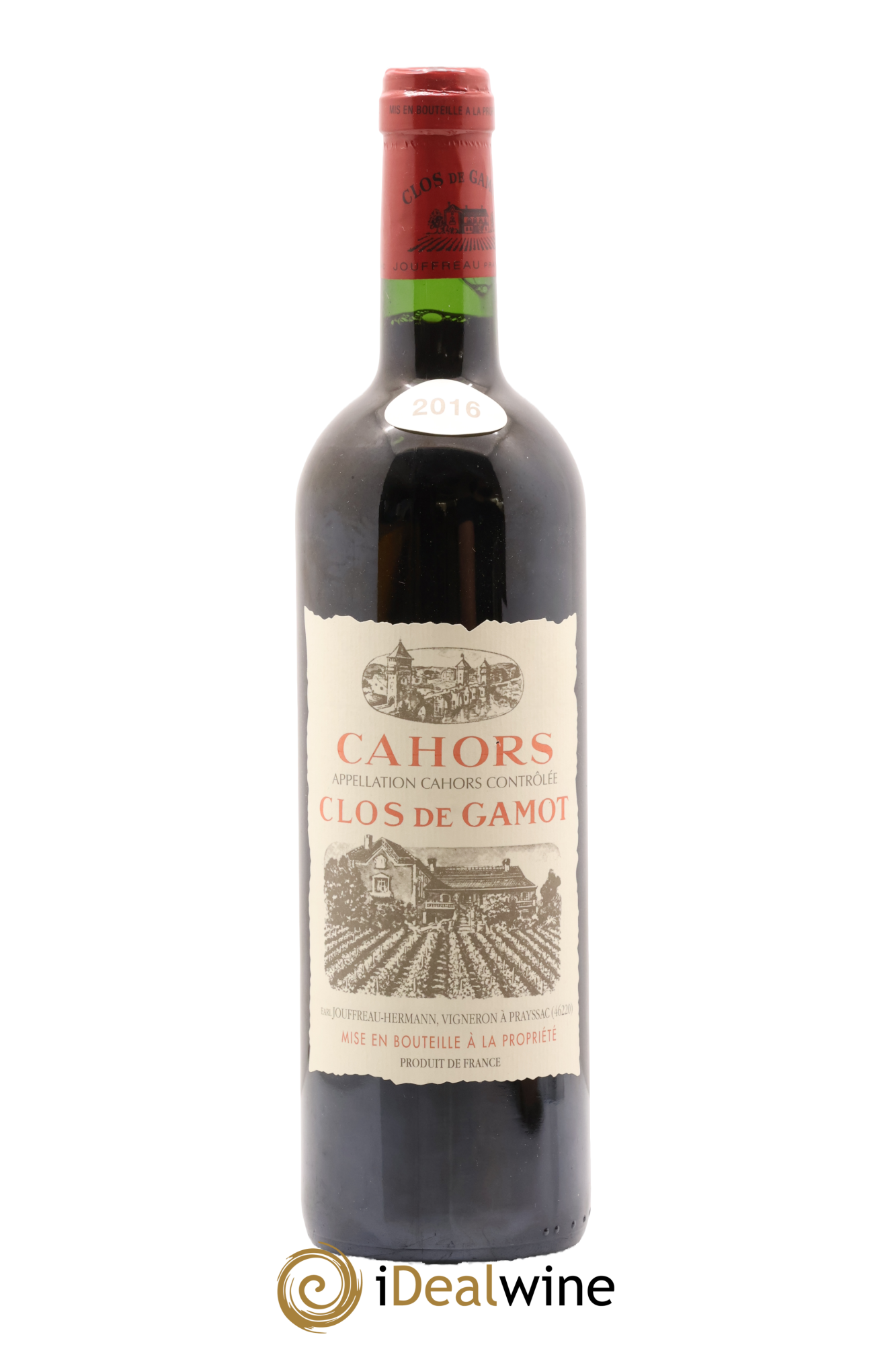 Cahors Clos de Gamot famille Jouffreau 2016 - Lot de 1 bouteille - 0