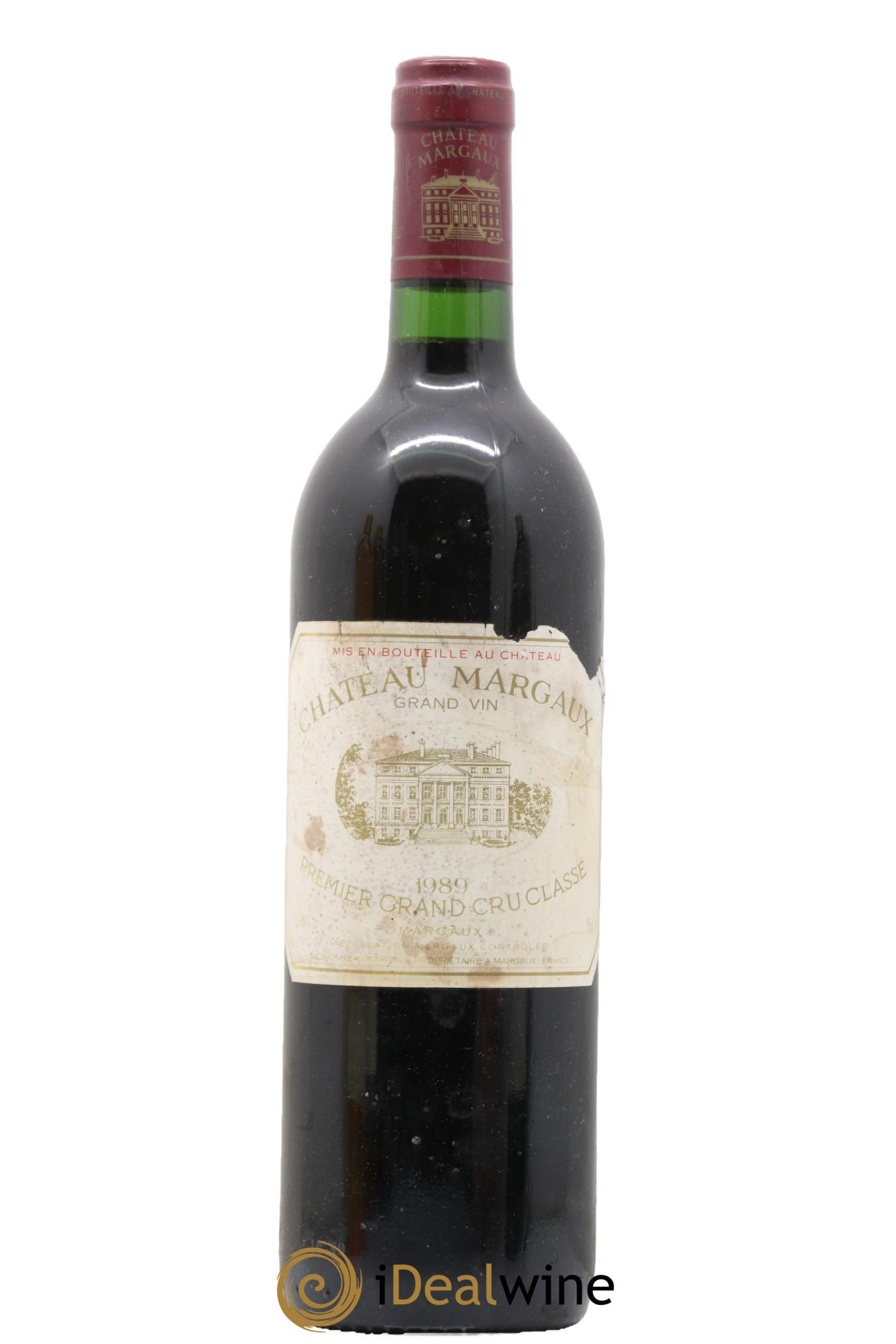Château Margaux 1er Grand Cru Classé 1989 - Lot de 1 bouteille - 0