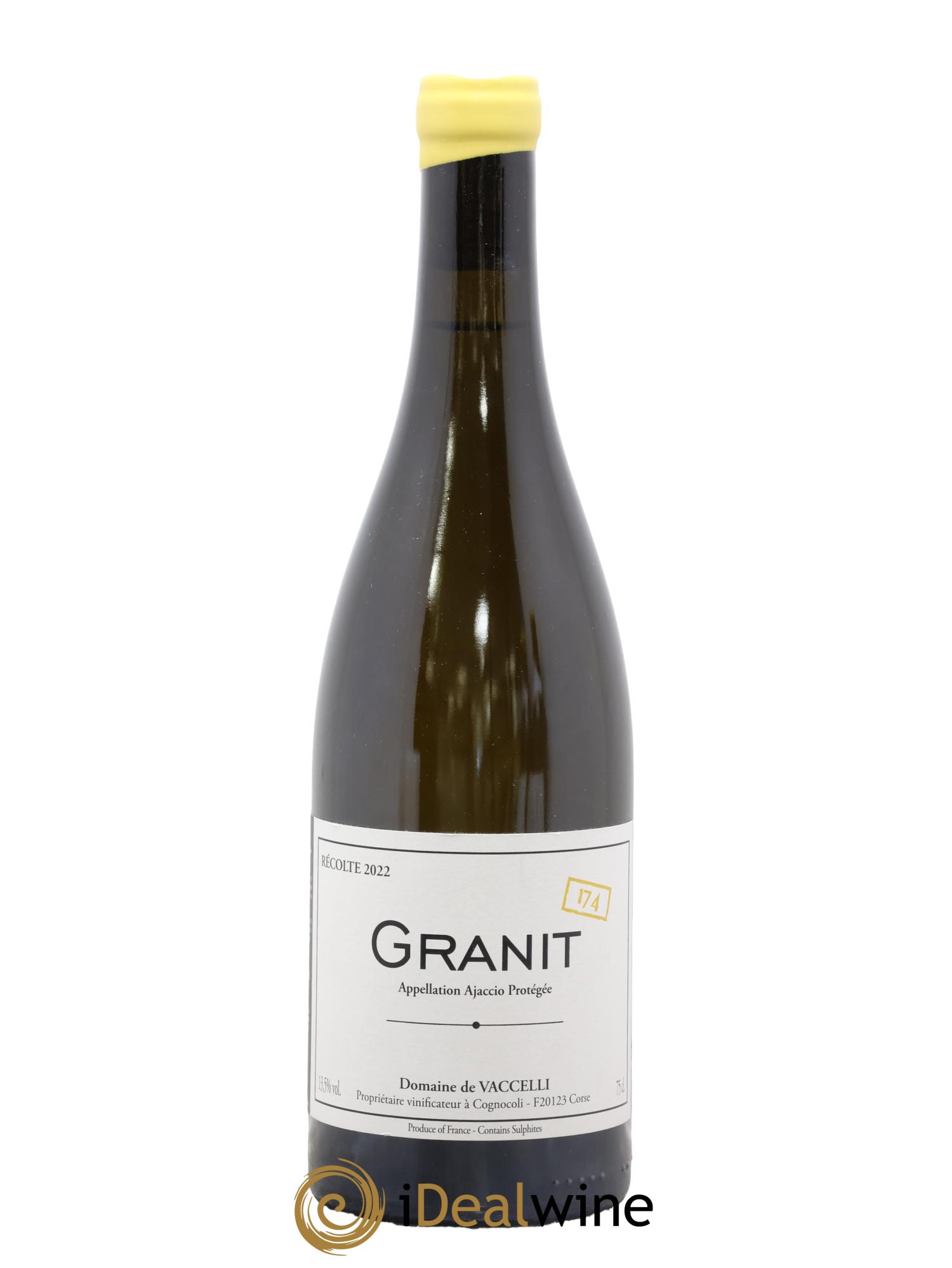 Ajaccio Granit 174 Vaccelli 2022 - Lot of 1 bottle - 0
