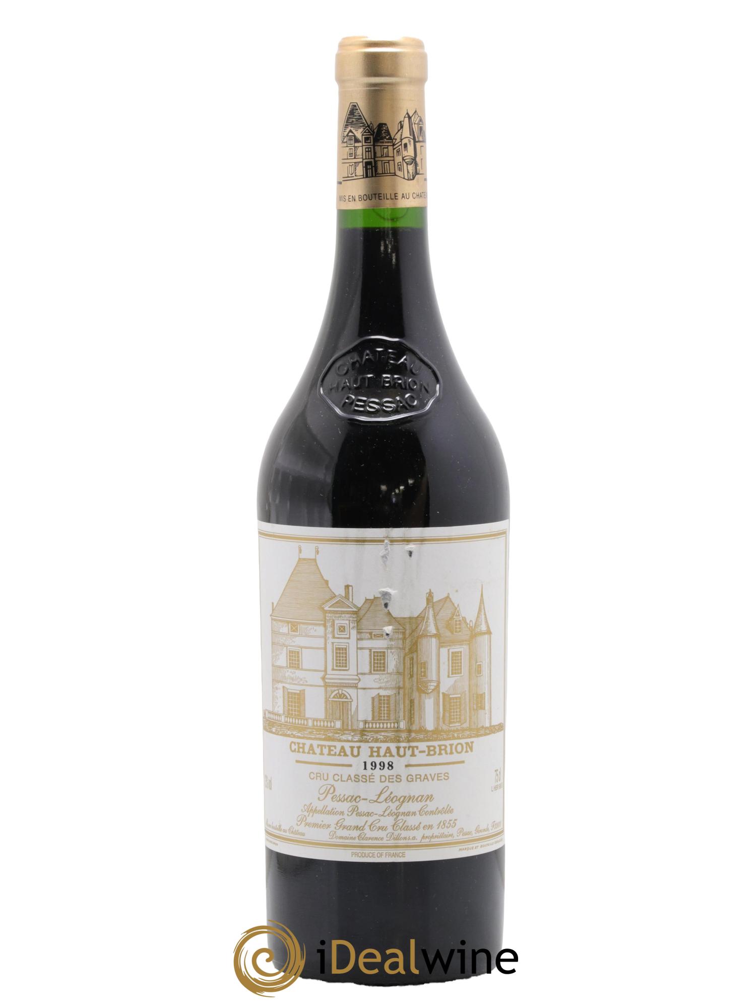 Château Haut Brion 1er Grand Cru Classé 1998 - Lotto di 1 bottiglia - 0