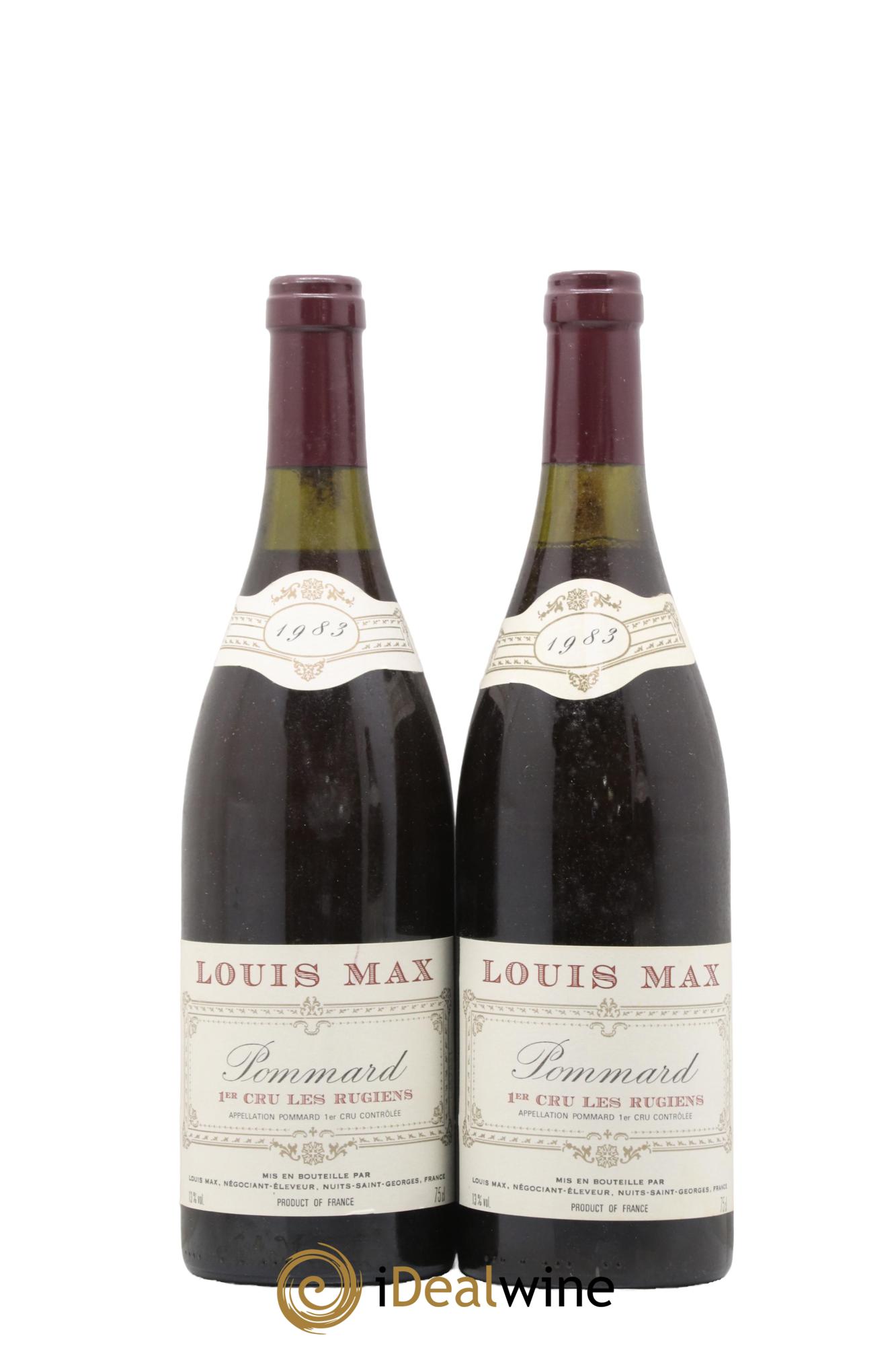 Pommard 1er Cru Les Rugiens Louis Max 1983 - Lot de 2 bouteilles - 0