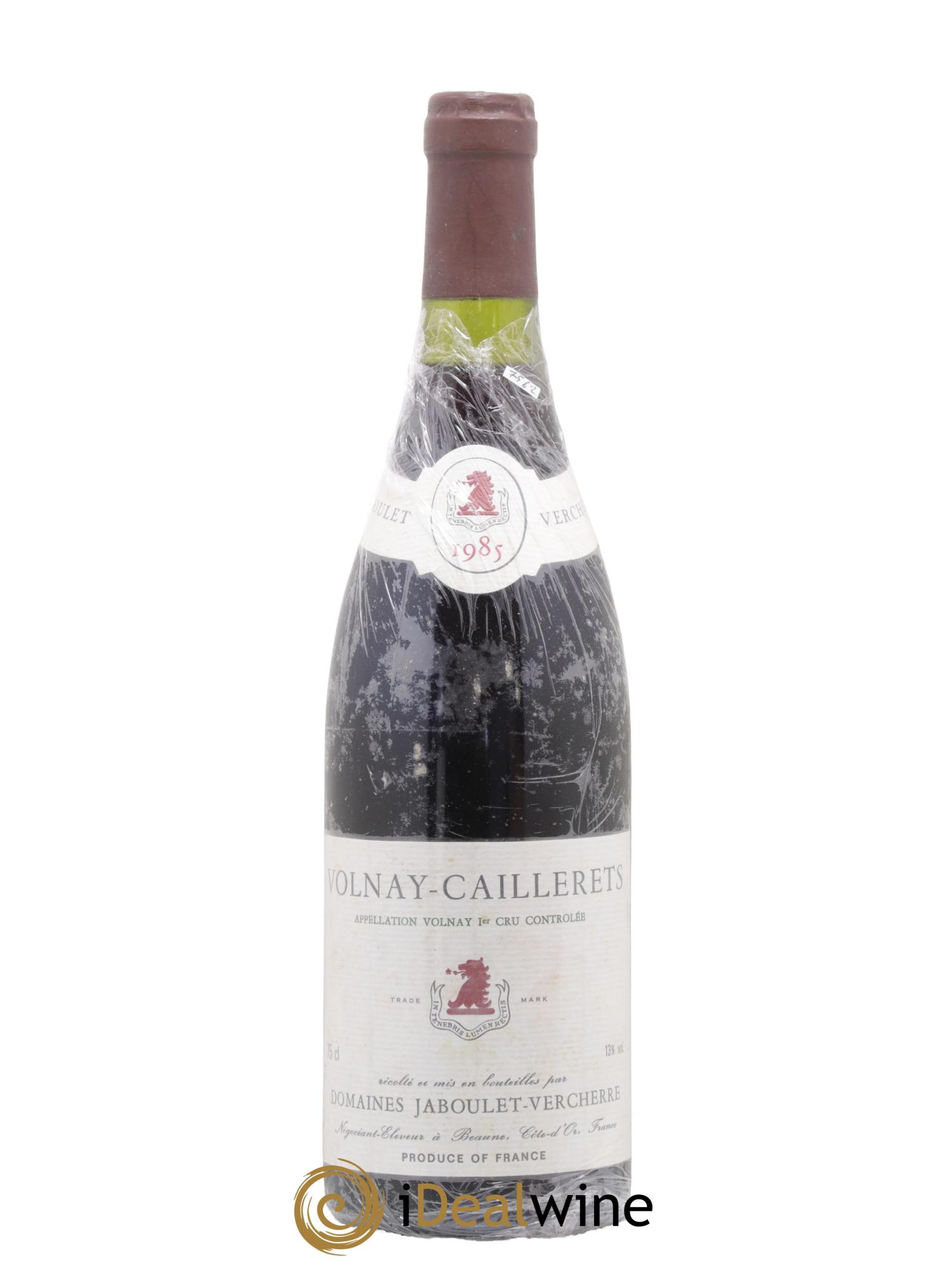 Volnay 1er Cru Caillerets Jaboulet Vercherre 1985 - Lot de 1 bouteille - 0