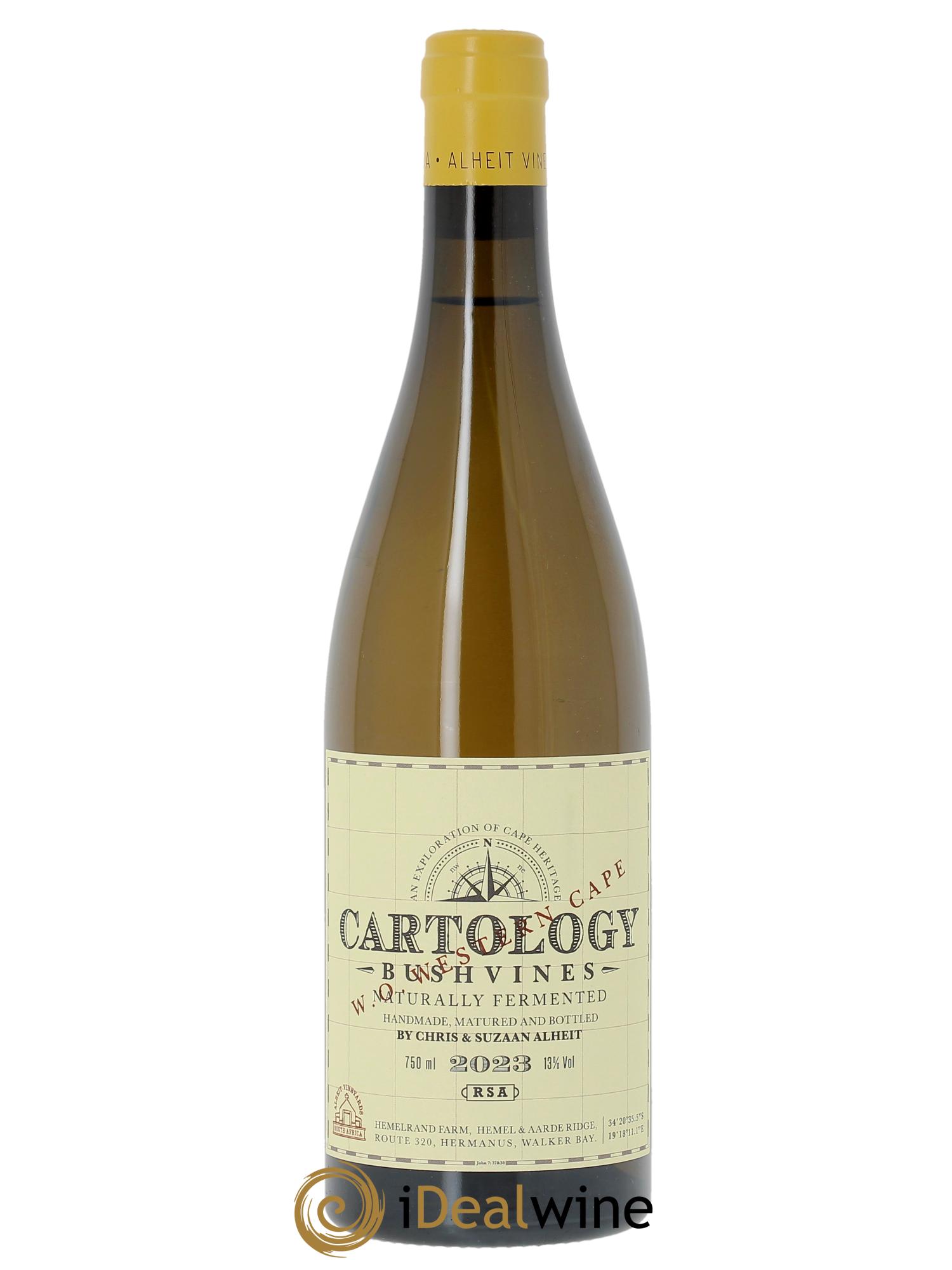 Western Cape Alheit Vineyards Cartology 2023 - Lot de 1 bouteille - 0
