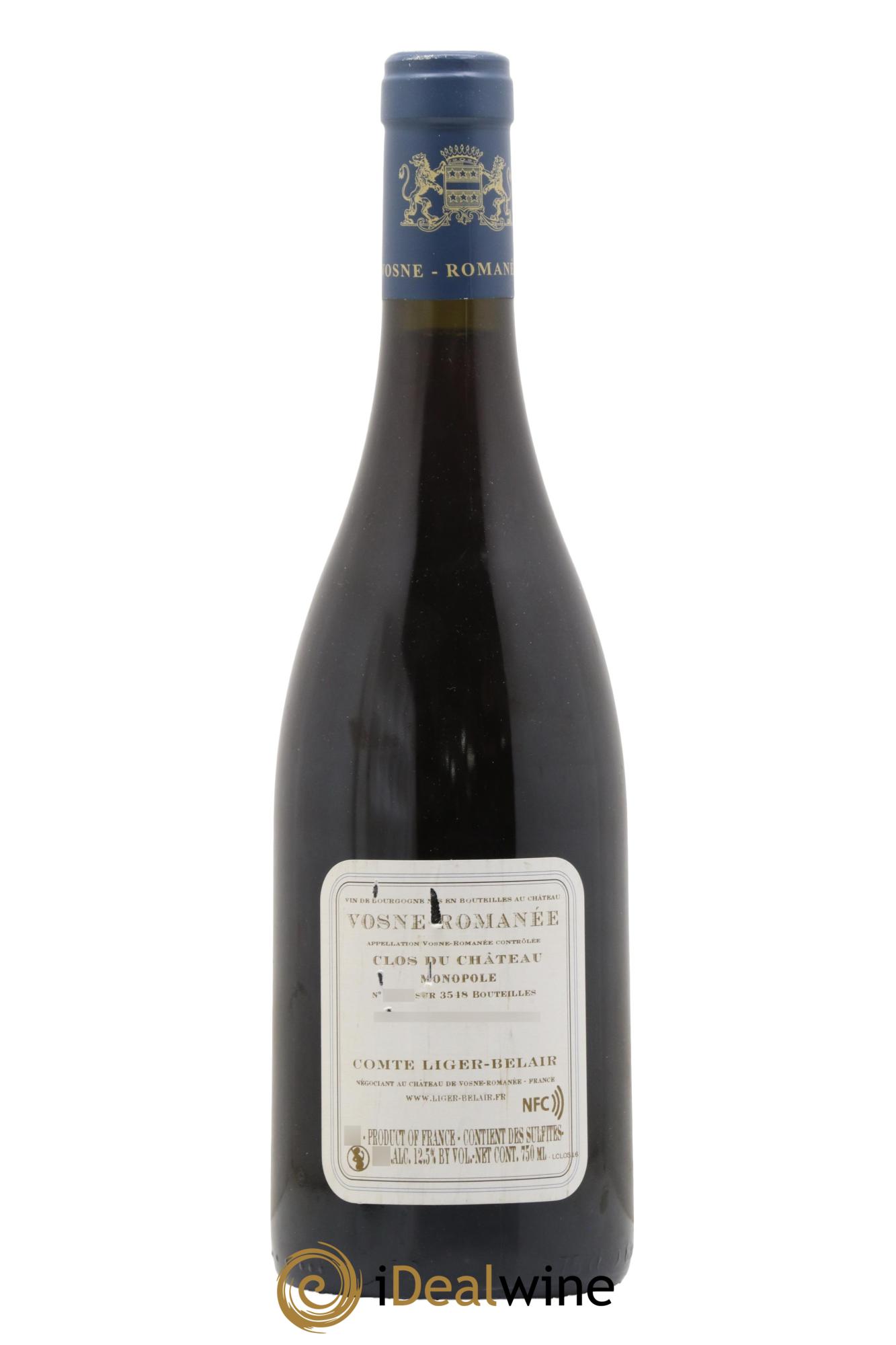 Vosne-Romanée Clos du Château Comte Liger-Belair (Domaine du) 2016 - Lot de 1 bouteille - 1