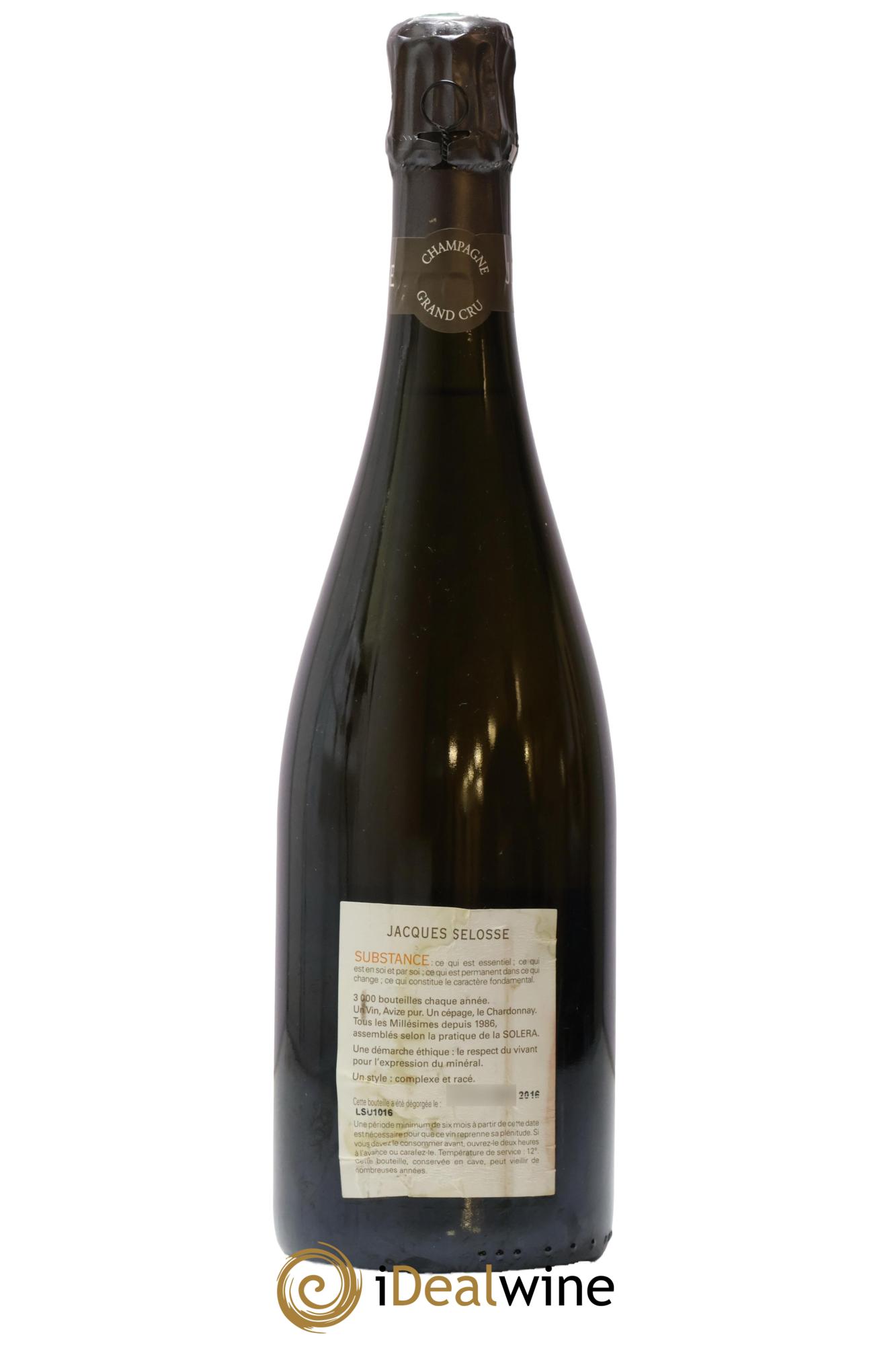 Substance Jacques Selosse - Lot of 1 bottle - 1