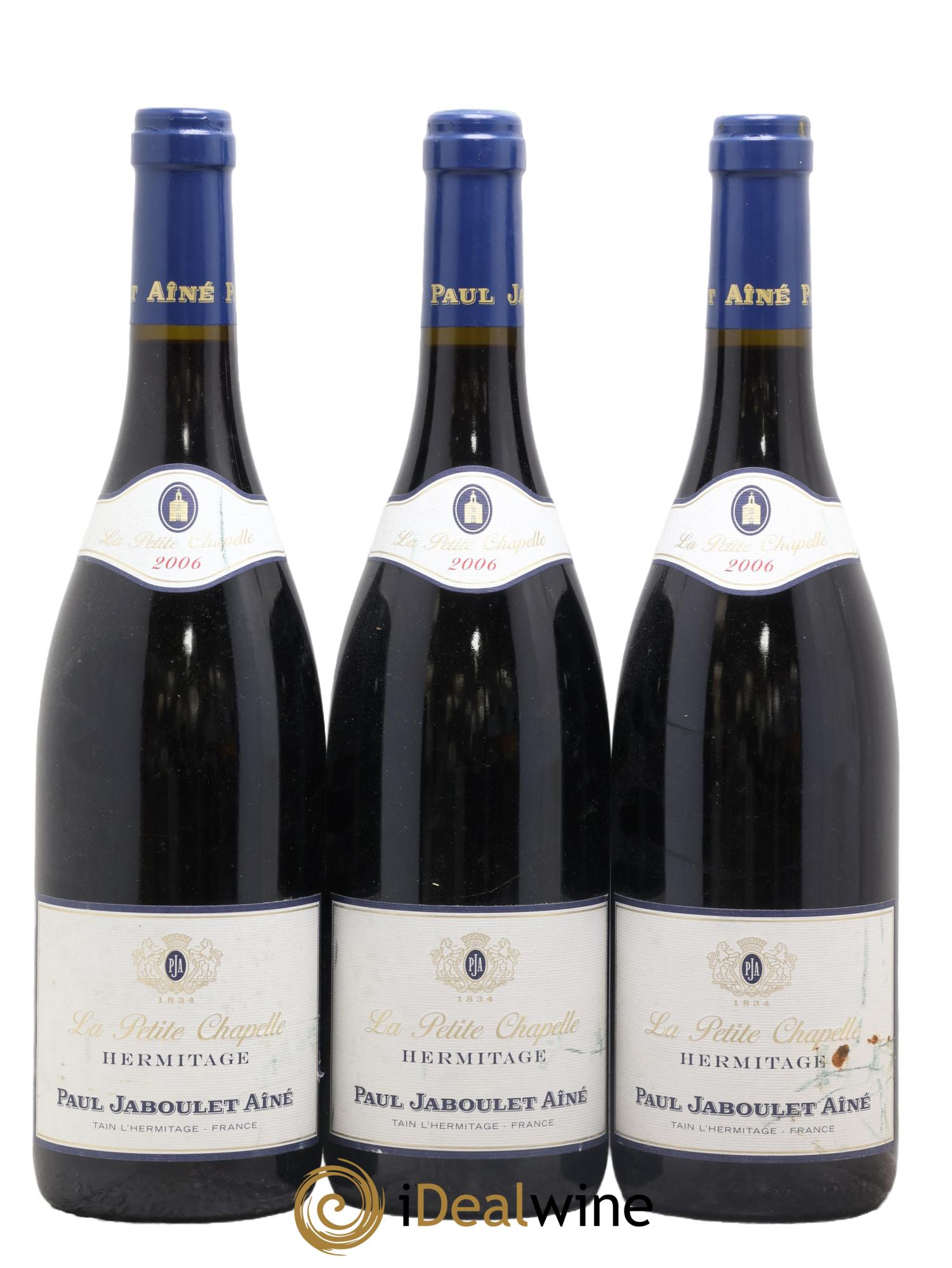 Hermitage La Petite Chapelle Paul Jaboulet Ainé 2006 - Lot de 3 bouteilles - 0