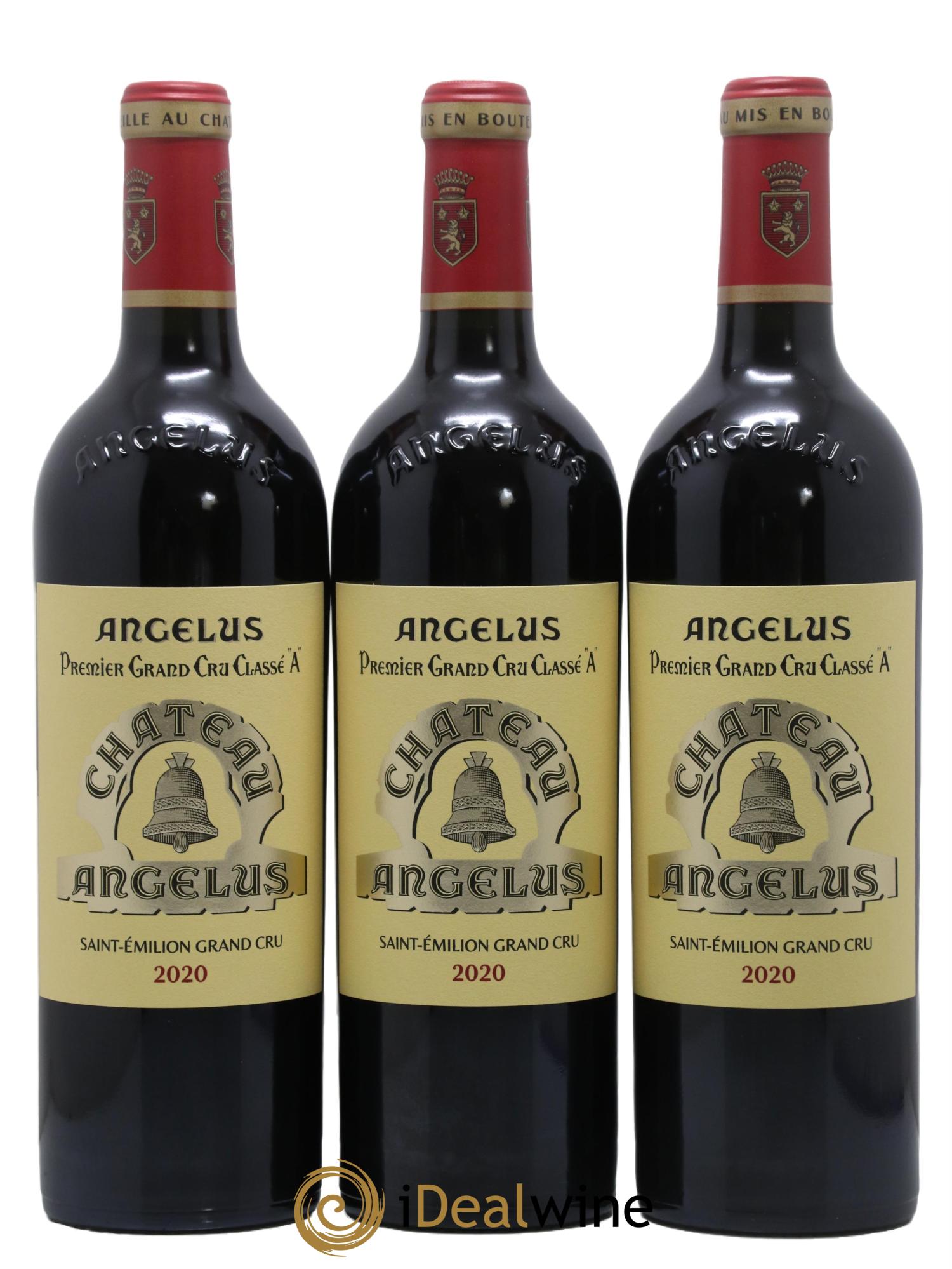 Château Angélus 1er Grand Cru Classé A 2020 - Lot de 3 bouteilles - 0