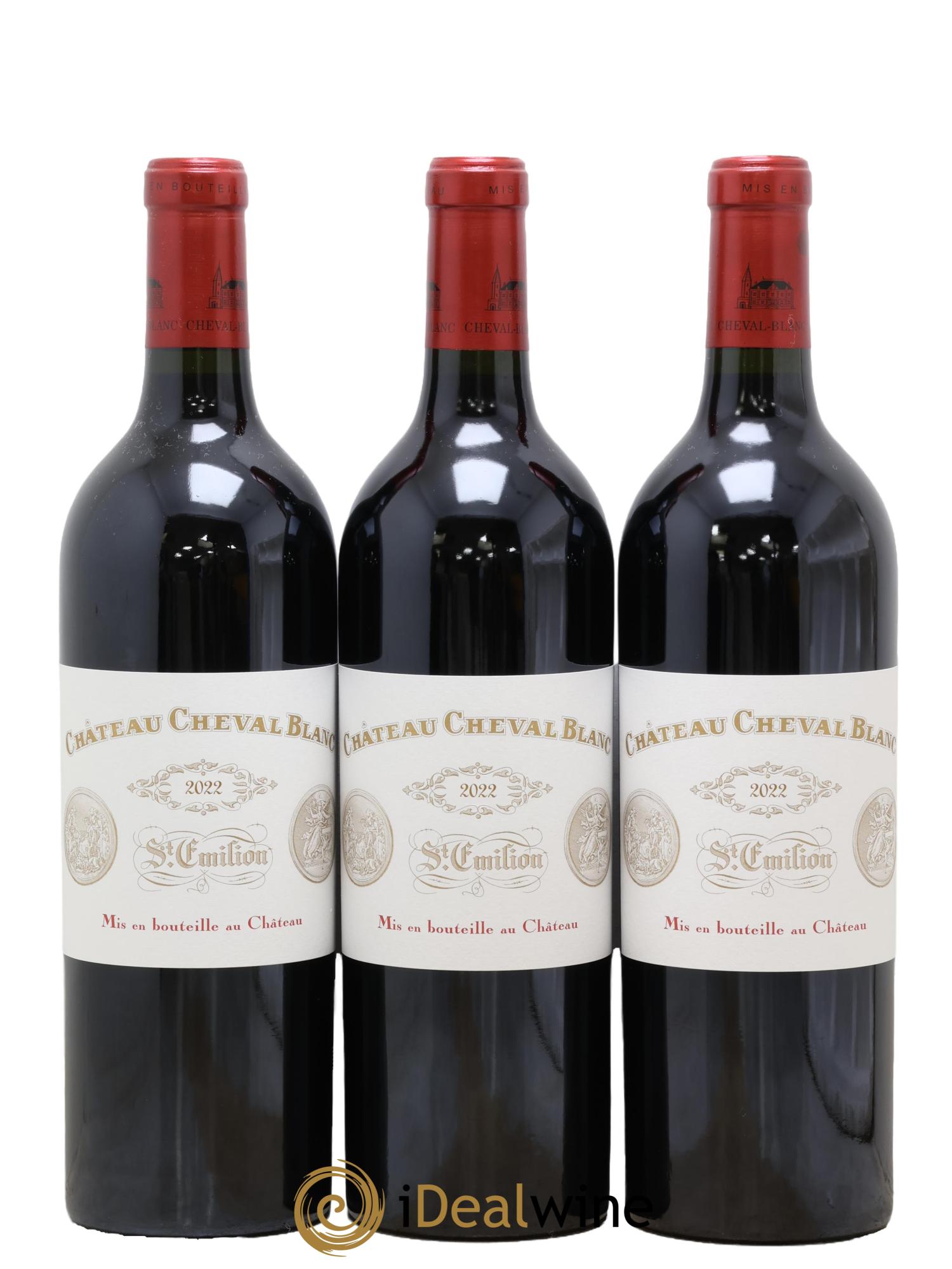 Château Cheval Blanc 1er Grand Cru Classé A 2022 - Lot de 3 bouteilles - 0
