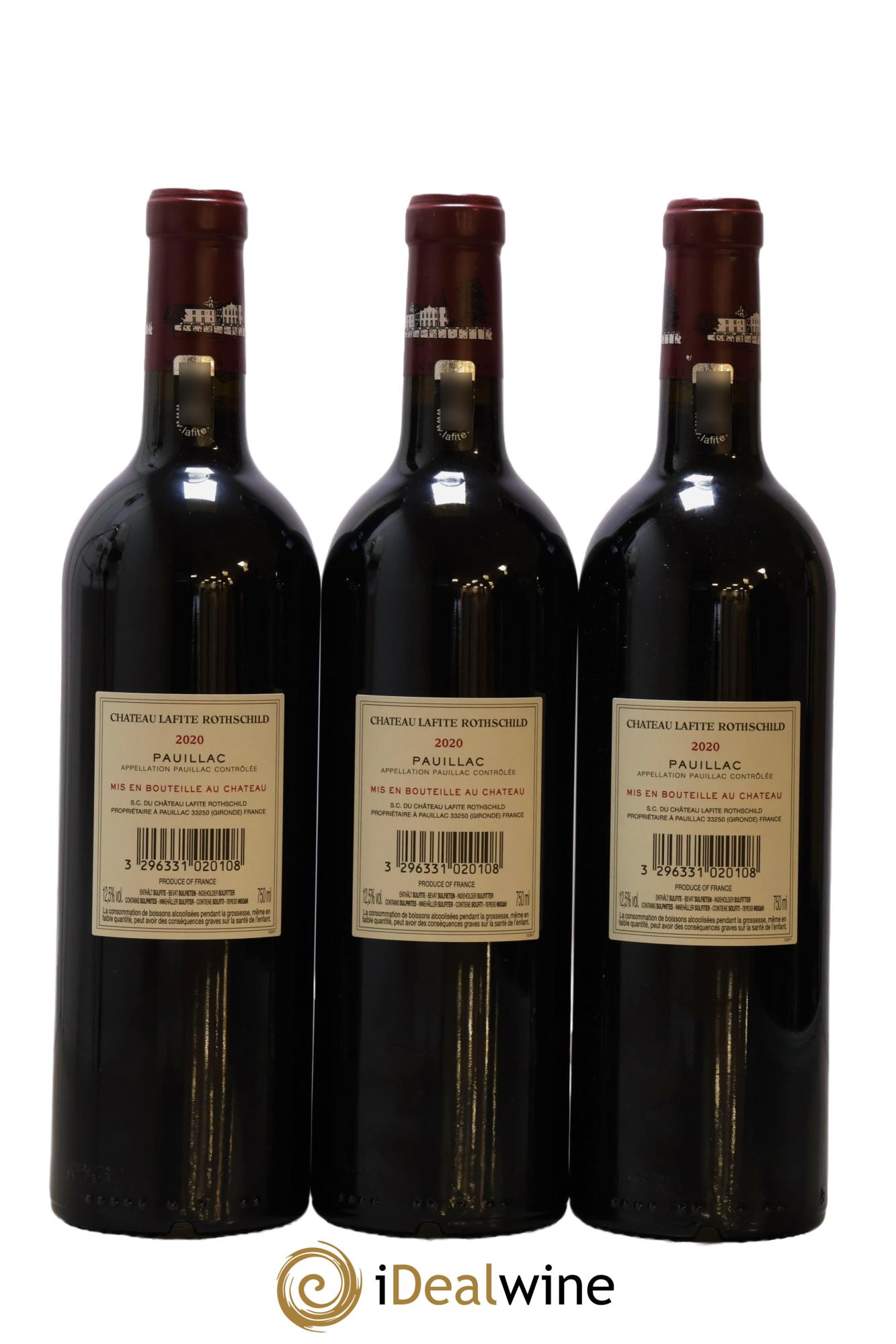 Château Lafite Rothschild 1er Grand Cru Classé 2020 - Lot de 6 bouteilles - 4