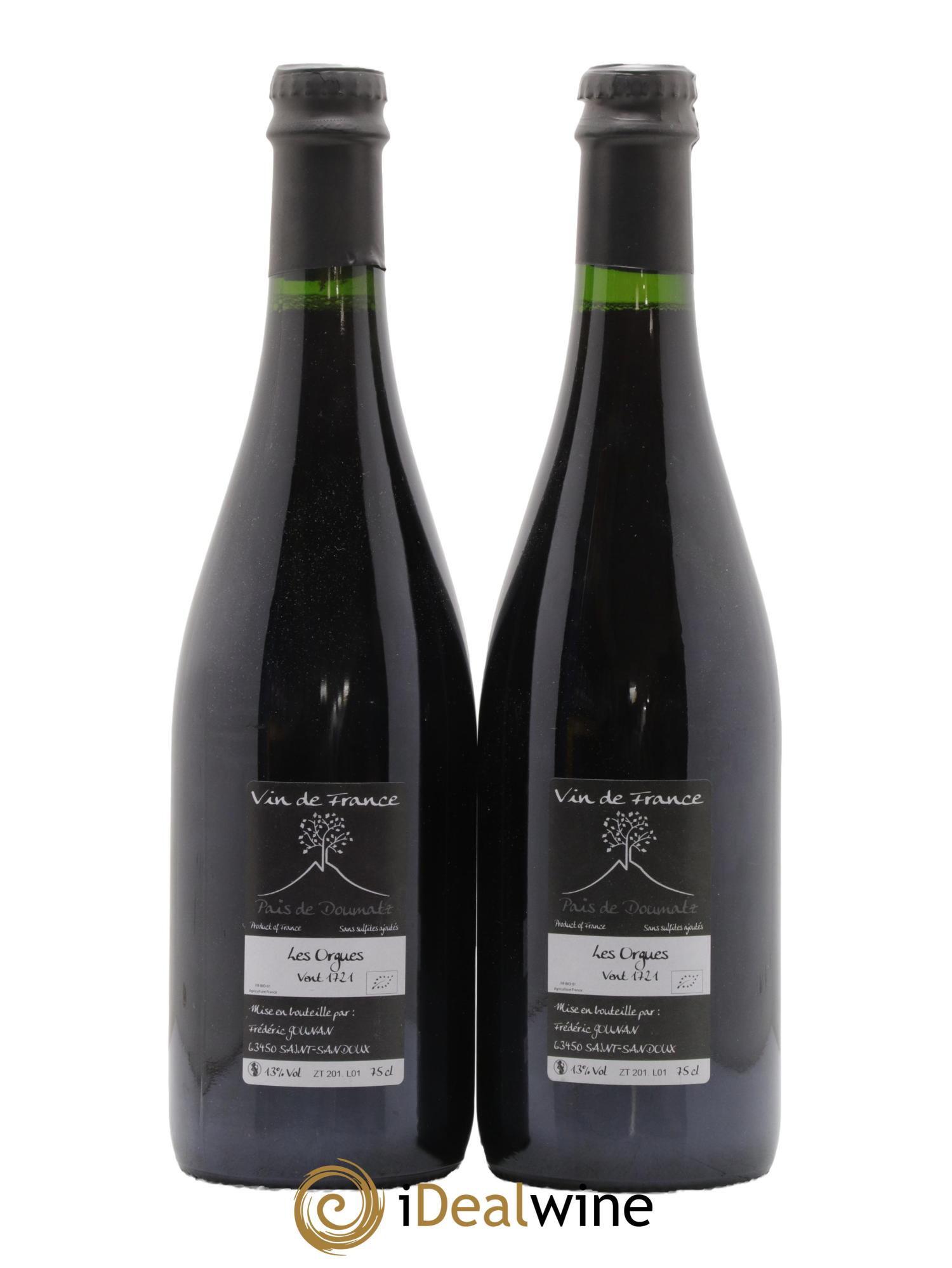 Vin de France Les Orgues Vignoble de l'Arbre Blanc 2017 - Lot de 2 bouteilles - 1