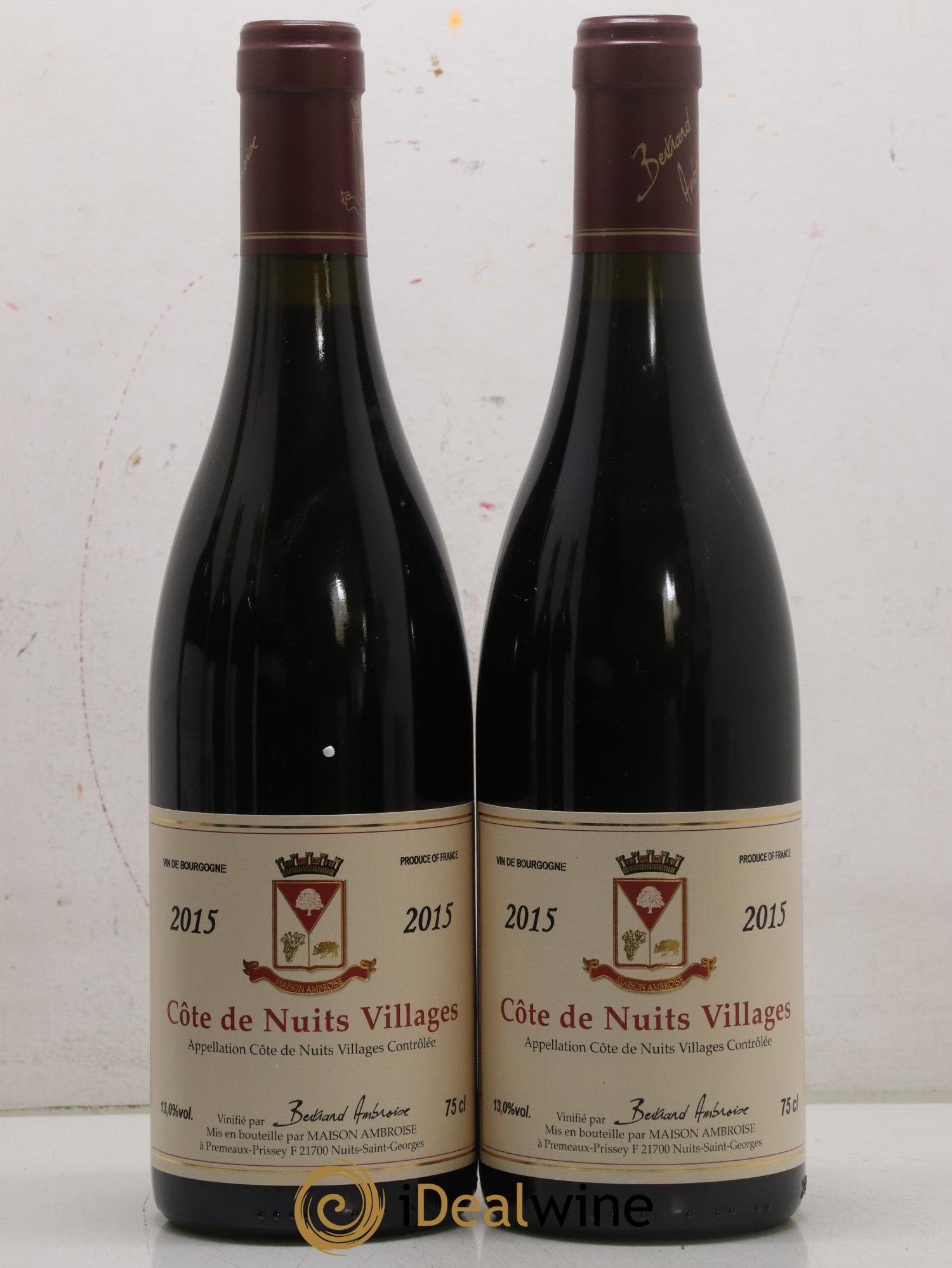 Côte de Nuits-Villages Bertrand Ambroise 2015 - Lot de 2 bouteilles - 1