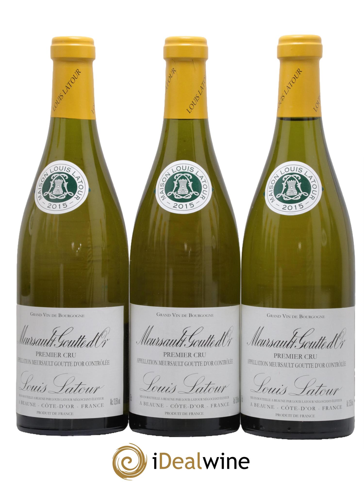 Meursault 1er Cru Goutte d'or Louis Latour 2015 - Lot de 12 bouteilles - 2