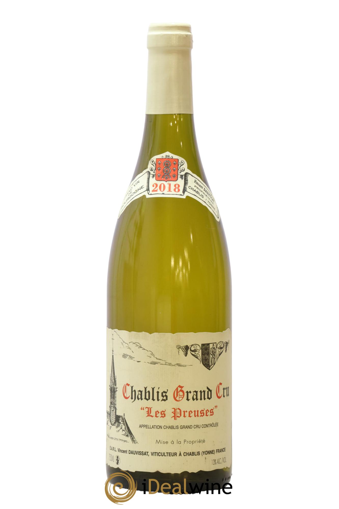 Chablis Grand Cru Les Preuses Vincent Dauvissat (Domaine) 2018 - Lot of 1 bottle - 0