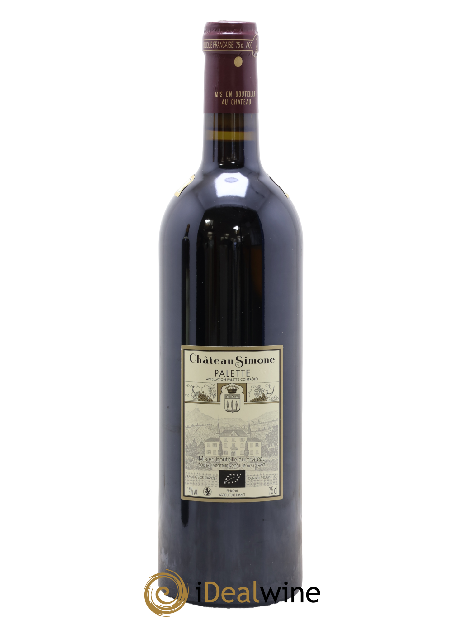 Palette Château Simone Famille Rougier 2022 - Lot de 1 bouteille - 1