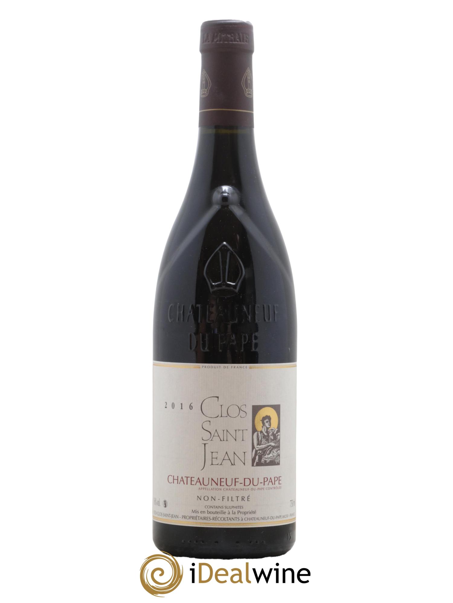 Châteauneuf-du-Pape Clos Saint-Jean Pascal et Vincent Maurel 2016 - Lot de 1 bouteille - 0