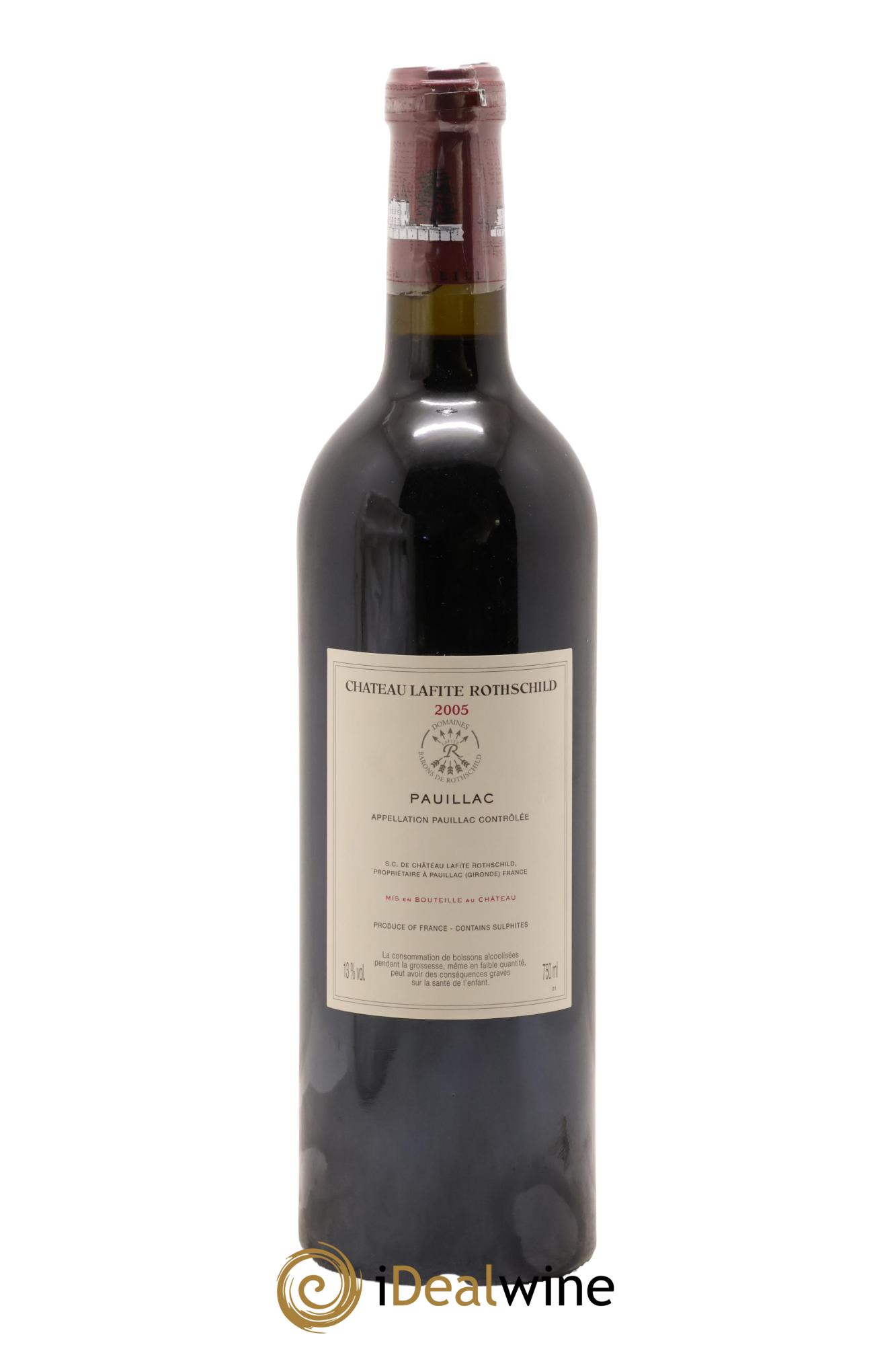 Château Lafite Rothschild 1er Grand Cru Classé 2005 - Posten von 1 Flasche - 1
