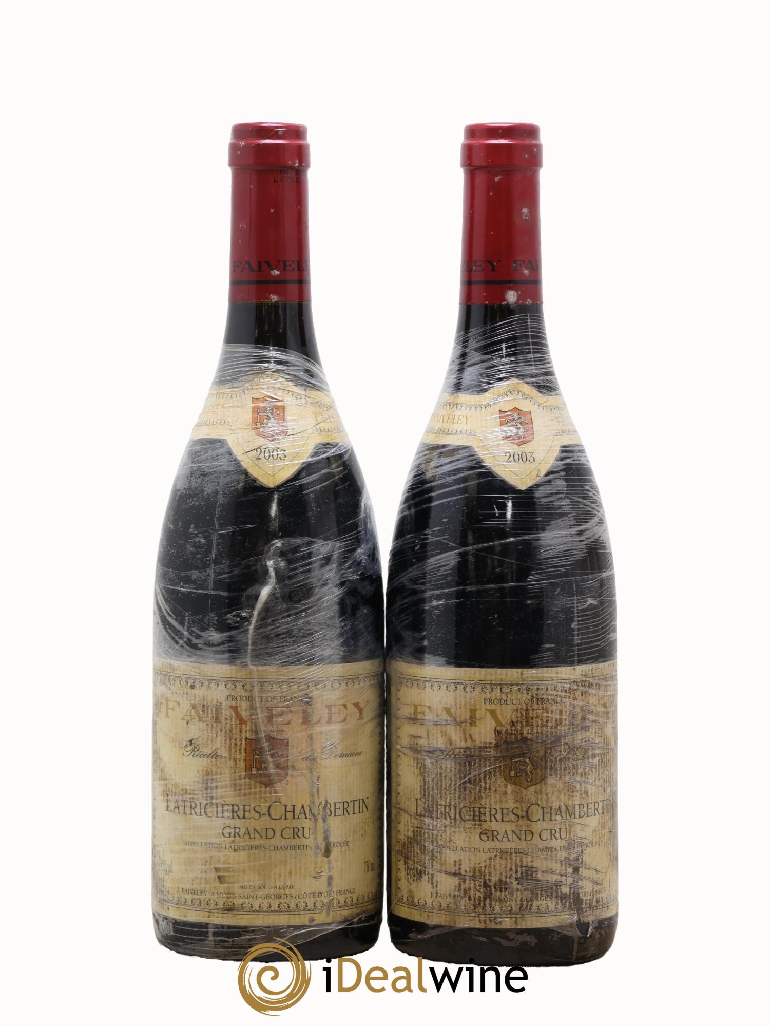 Latricières-Chambertin Grand Cru Faiveley 2003 - Lot de 2 bouteilles - 0