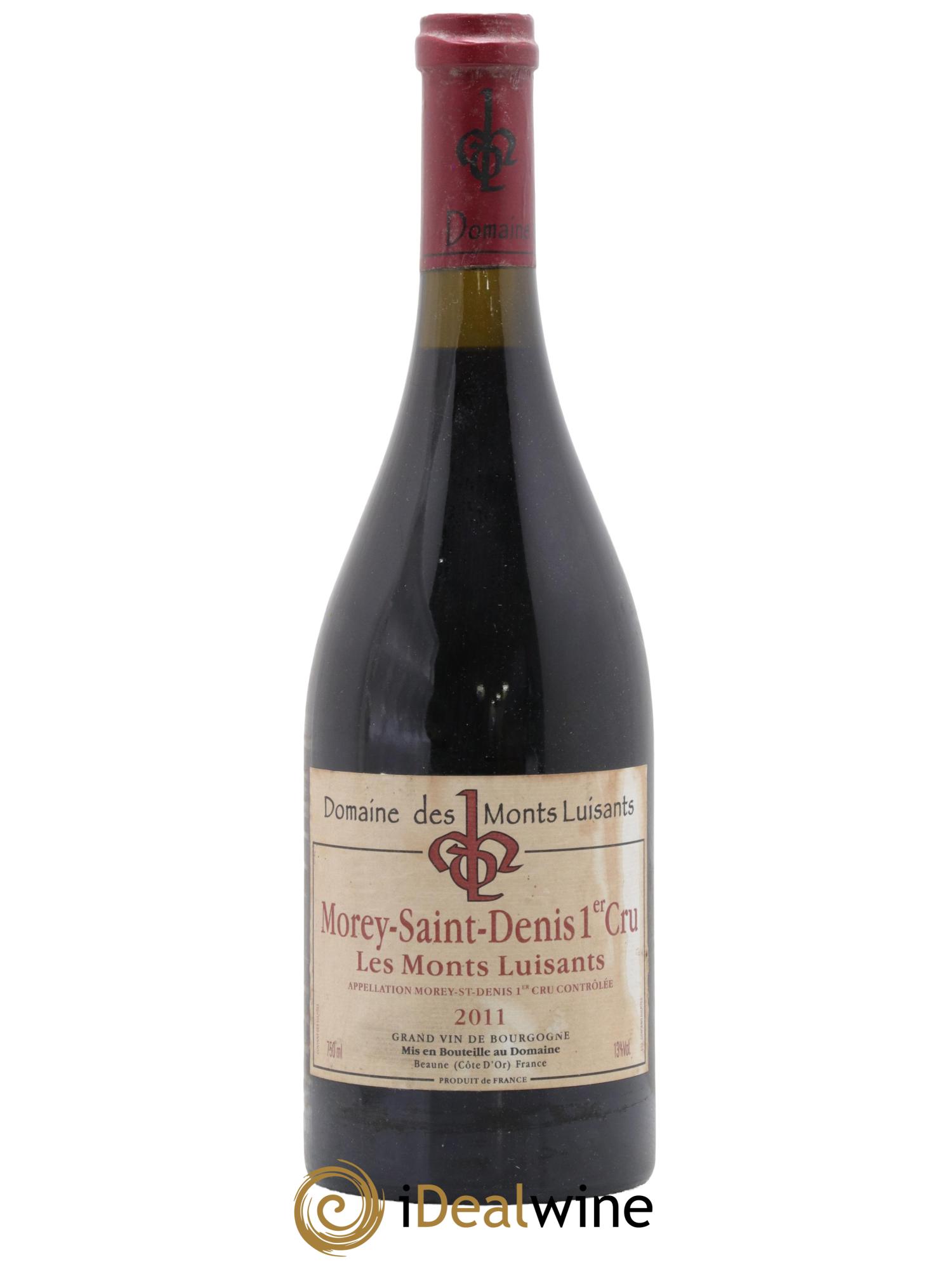 Morey Saint-Denis 1er Cru Les Monts Luisants Domaine Les Monts Luisants 2011 - Lot de 1 bouteille - 0