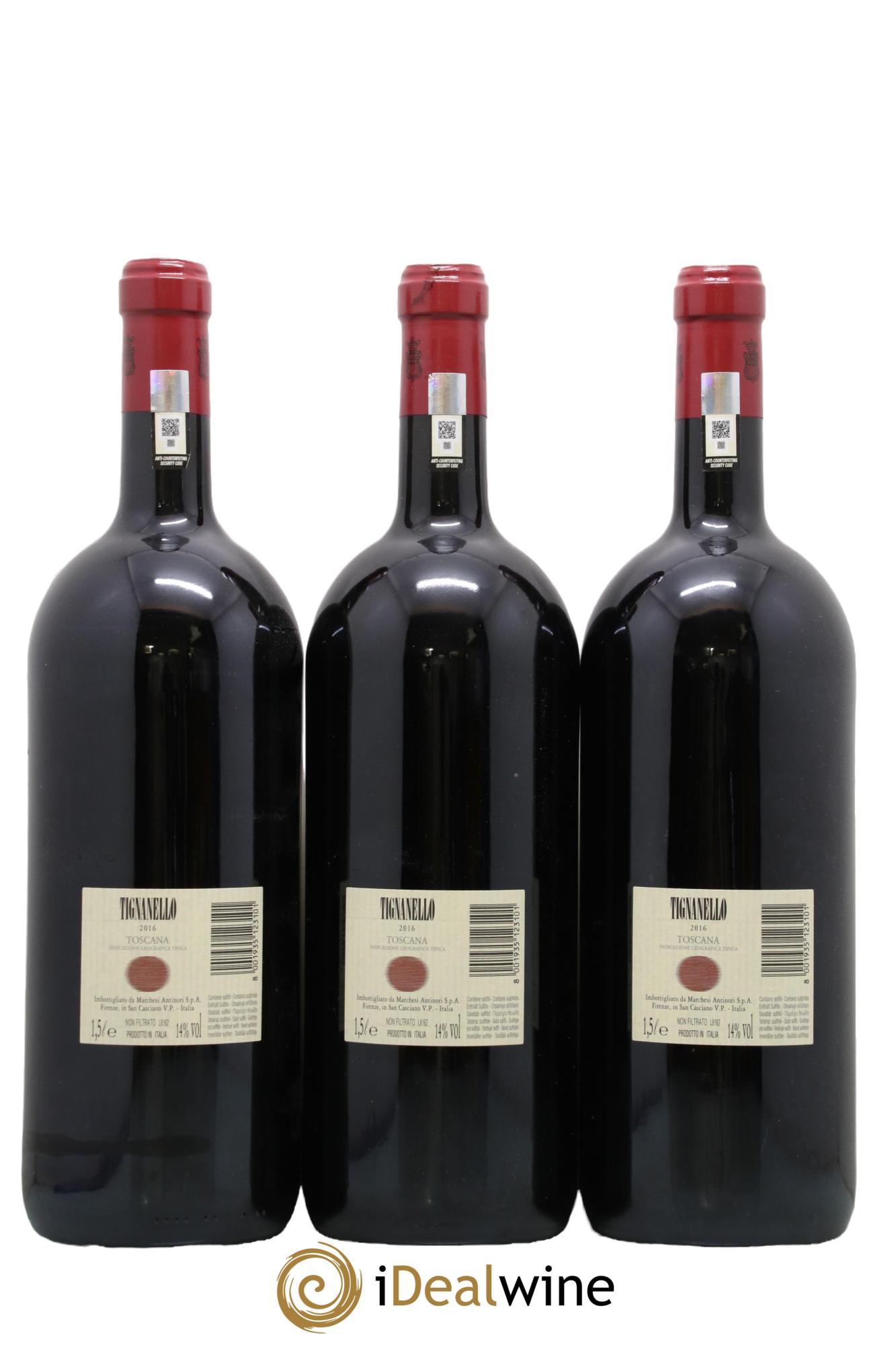 Toscana IGT Tignanello Tenuta Tignanello - Marchesi Antinori 2016 - Lot of 3 magnums - 1