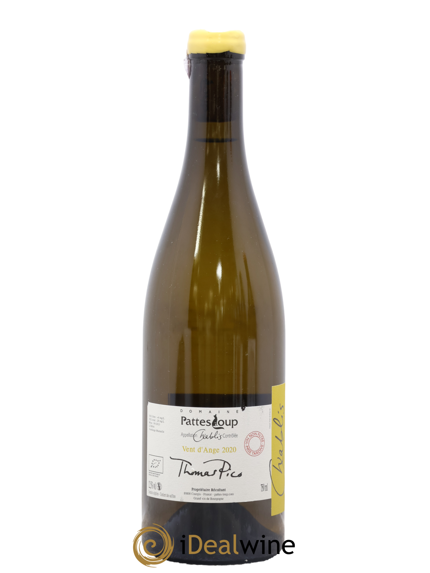 Chablis Vent d'Ange Pattes Loup (Domaine) 2020 - Lotto di 1 bottiglia - 1