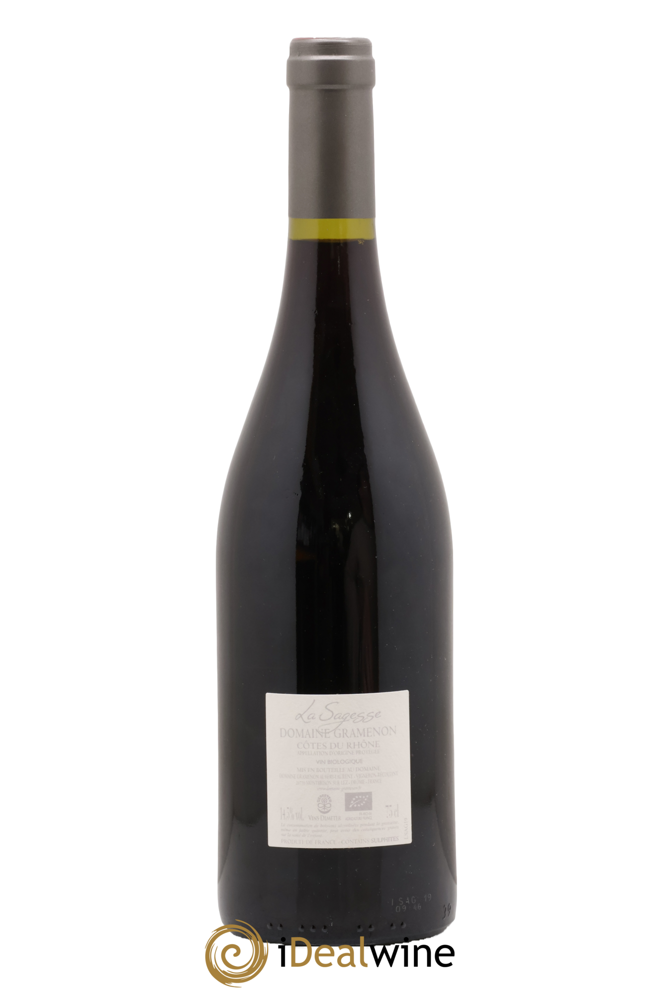 Côtes-du-Rhône La Sagesse Gramenon (Domaine) 2019 - Lote de 1 botella - 1