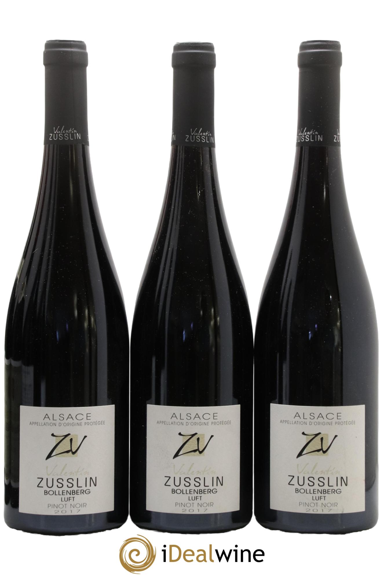 Alsace Pinot Noir Bollenberg Luft Valentin Zusslin (Domaine) 2017 - Lot de 3 bouteilles - 0