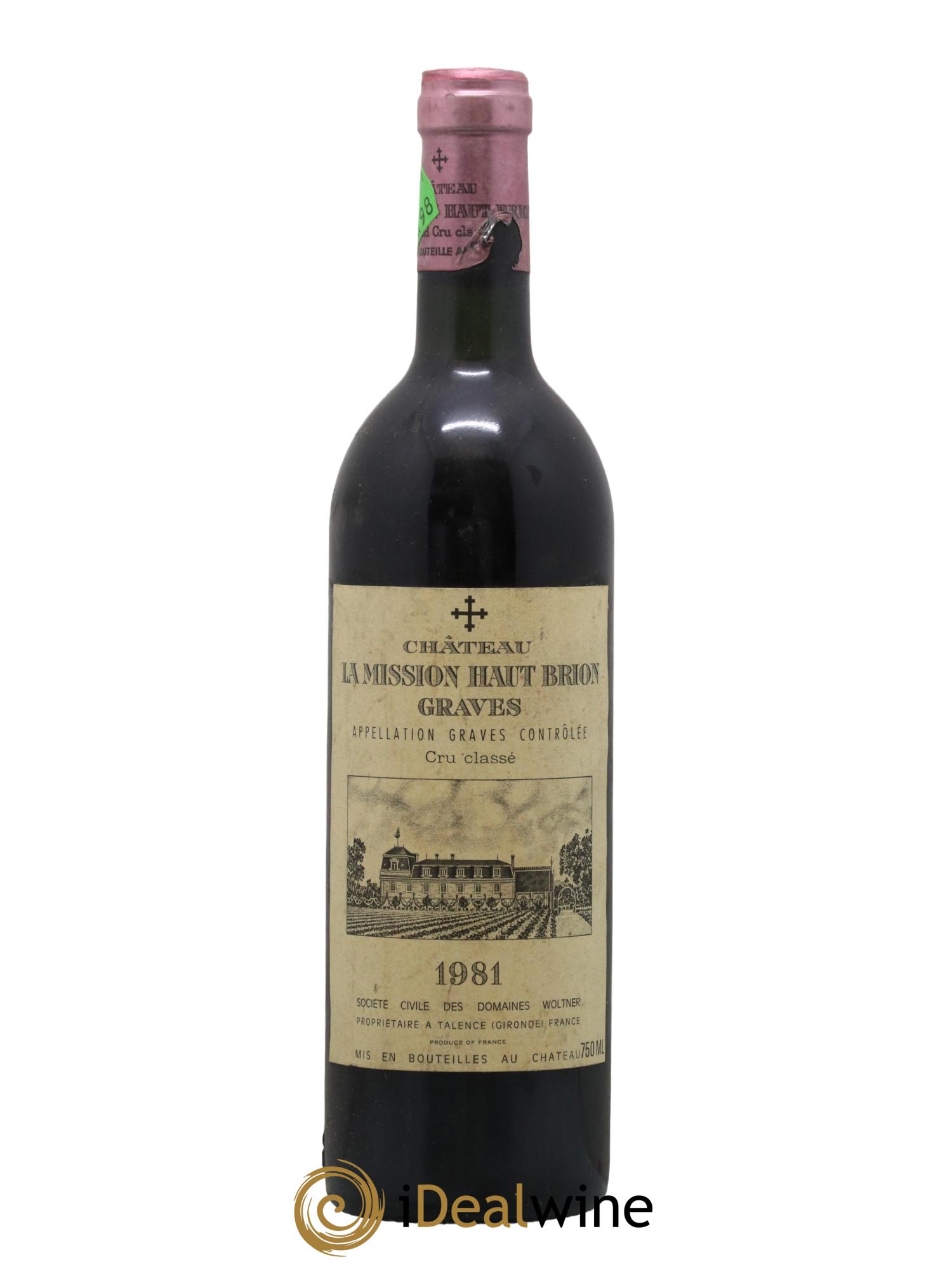 Château la Mission Haut-Brion Cru Classé de Graves 1981 - Lot of 1 bottle - 0