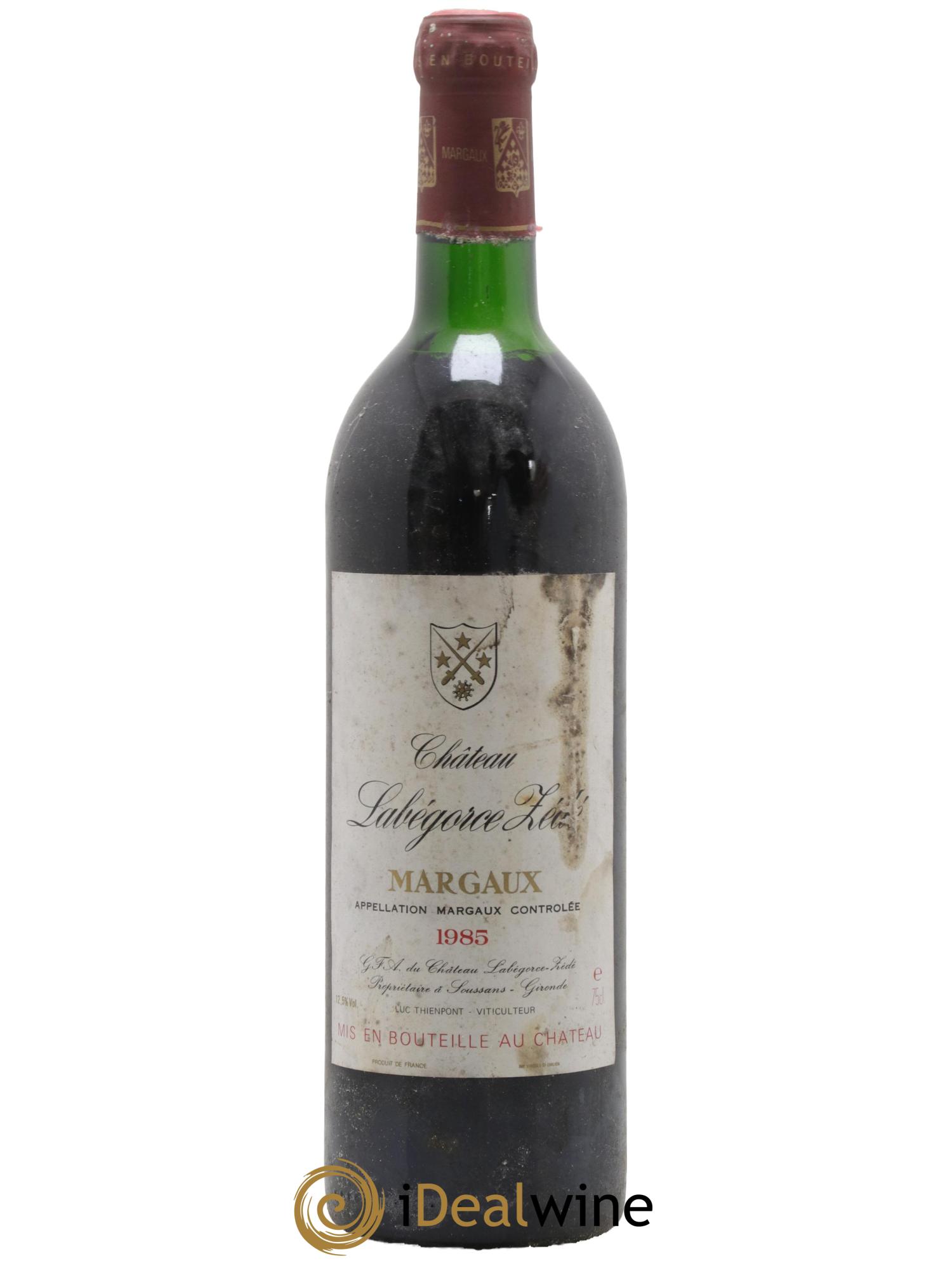 Château Labegorce Zédé Cru Bourgeois 1985 - Lot de 1 bouteille - 0