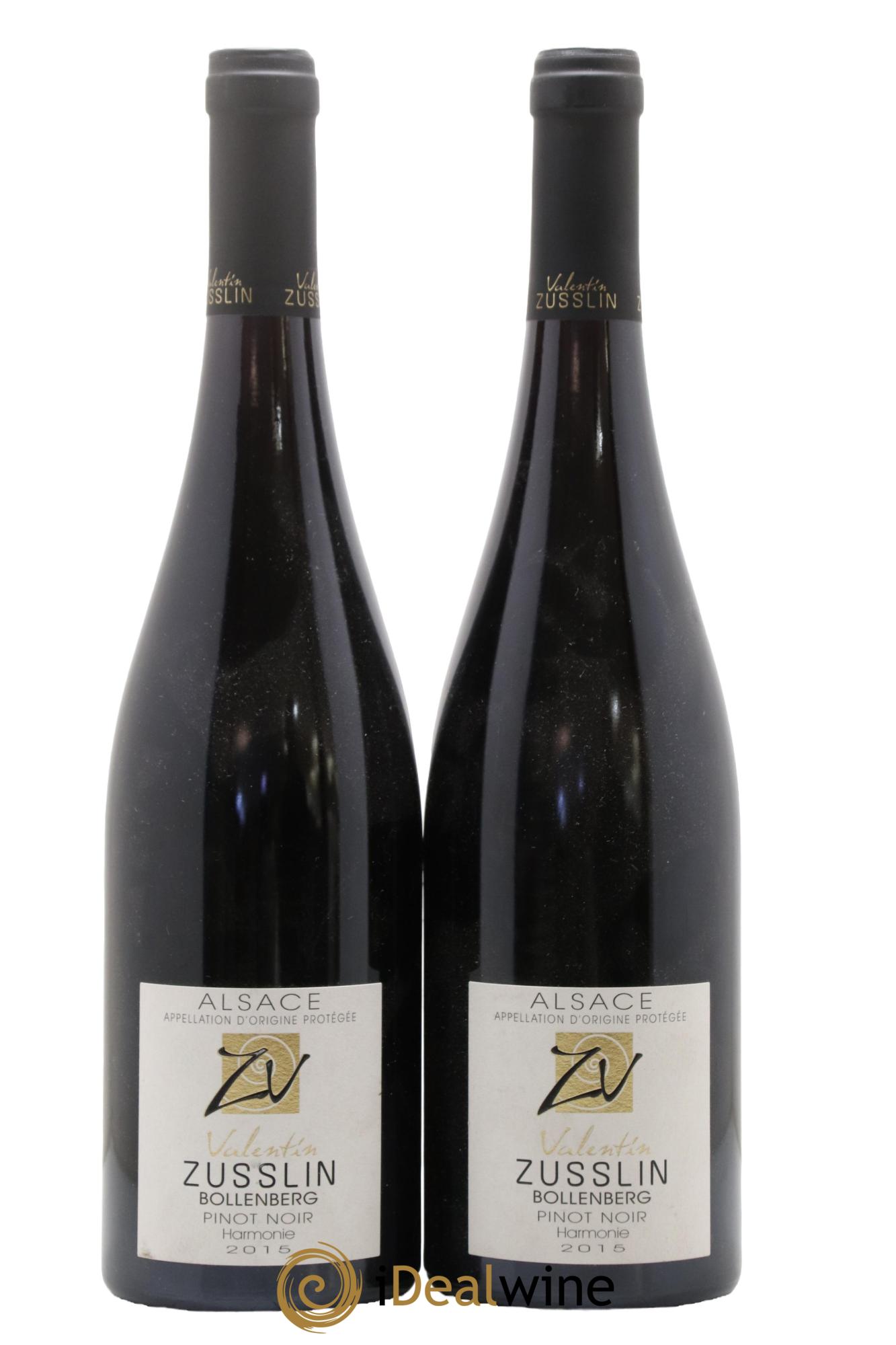 Alsace Pinot Noir Bollenberg Harmonie Valentin Zusslin (Domaine) 2015 - Lot of 2 bottles - 0