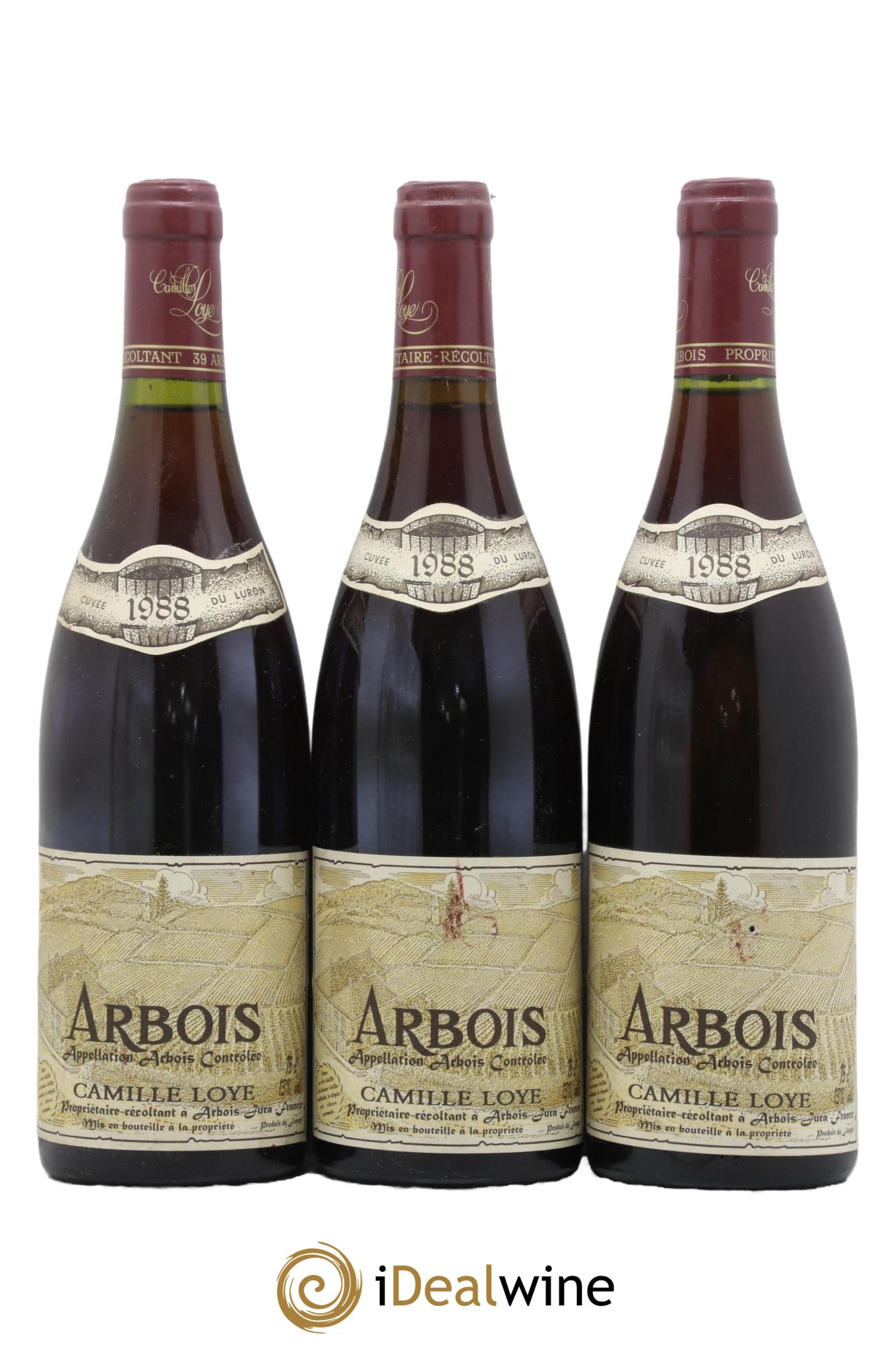 Arbois Cuvée du Luron Camille Loye 1988 - Lot de 3 bouteilles - 0