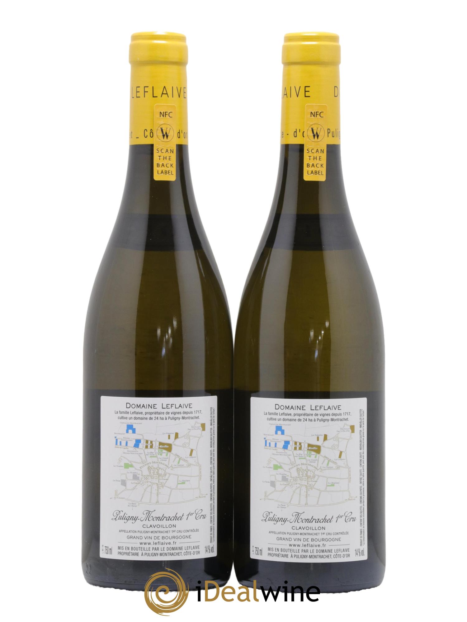 Puligny-Montrachet 1er Cru Clavoillon Leflaive (Domaine) 2019 - Lot de 2 bouteilles - 1