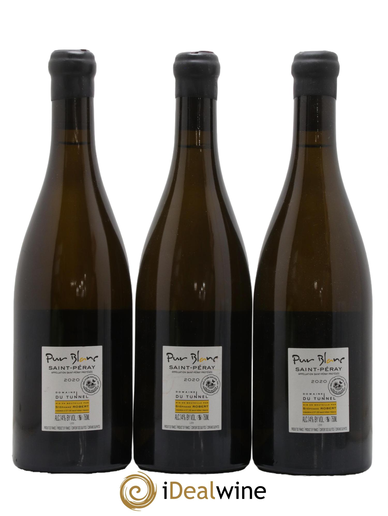 Saint-Péray Pur Blanc Tunnel (Domaine du) 2020 - Posten von 3 Flaschen - 1