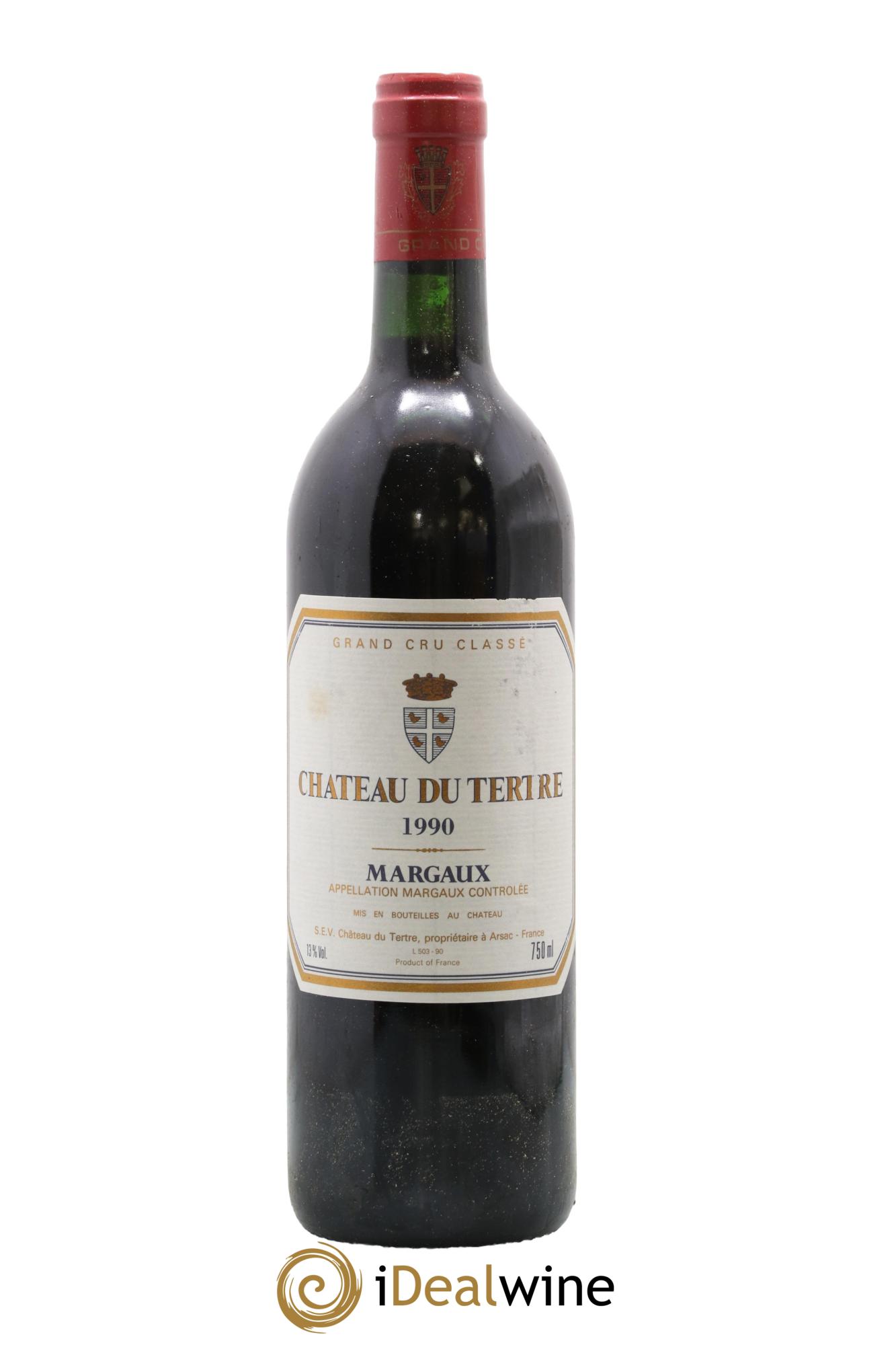 Château du Tertre 5ème Grand Cru Classé 1990 - Lot de 1 bouteille - 0