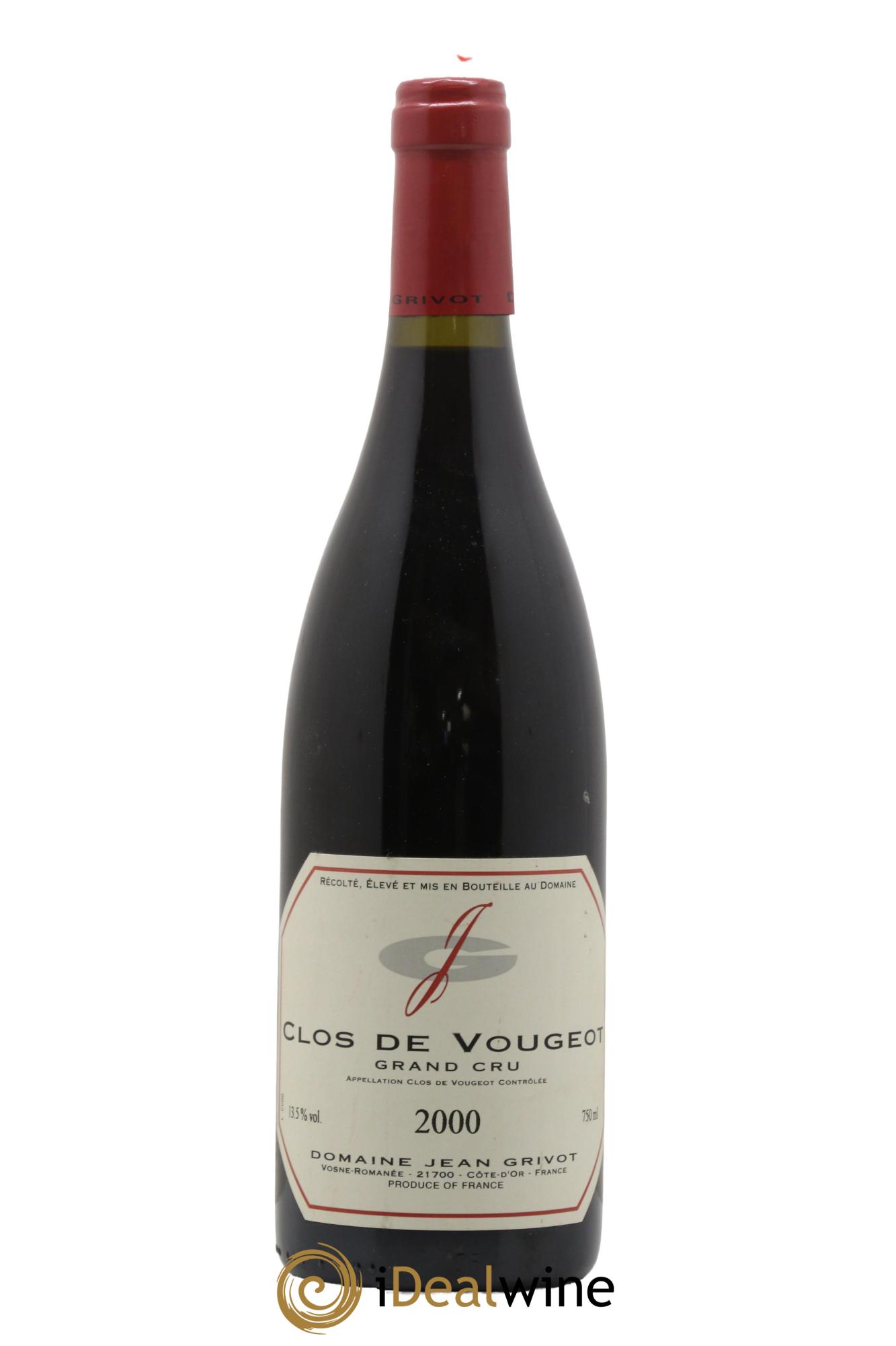 Clos de Vougeot Grand Cru Jean Grivot 2000 - Lotto di 1 bottiglia - 0