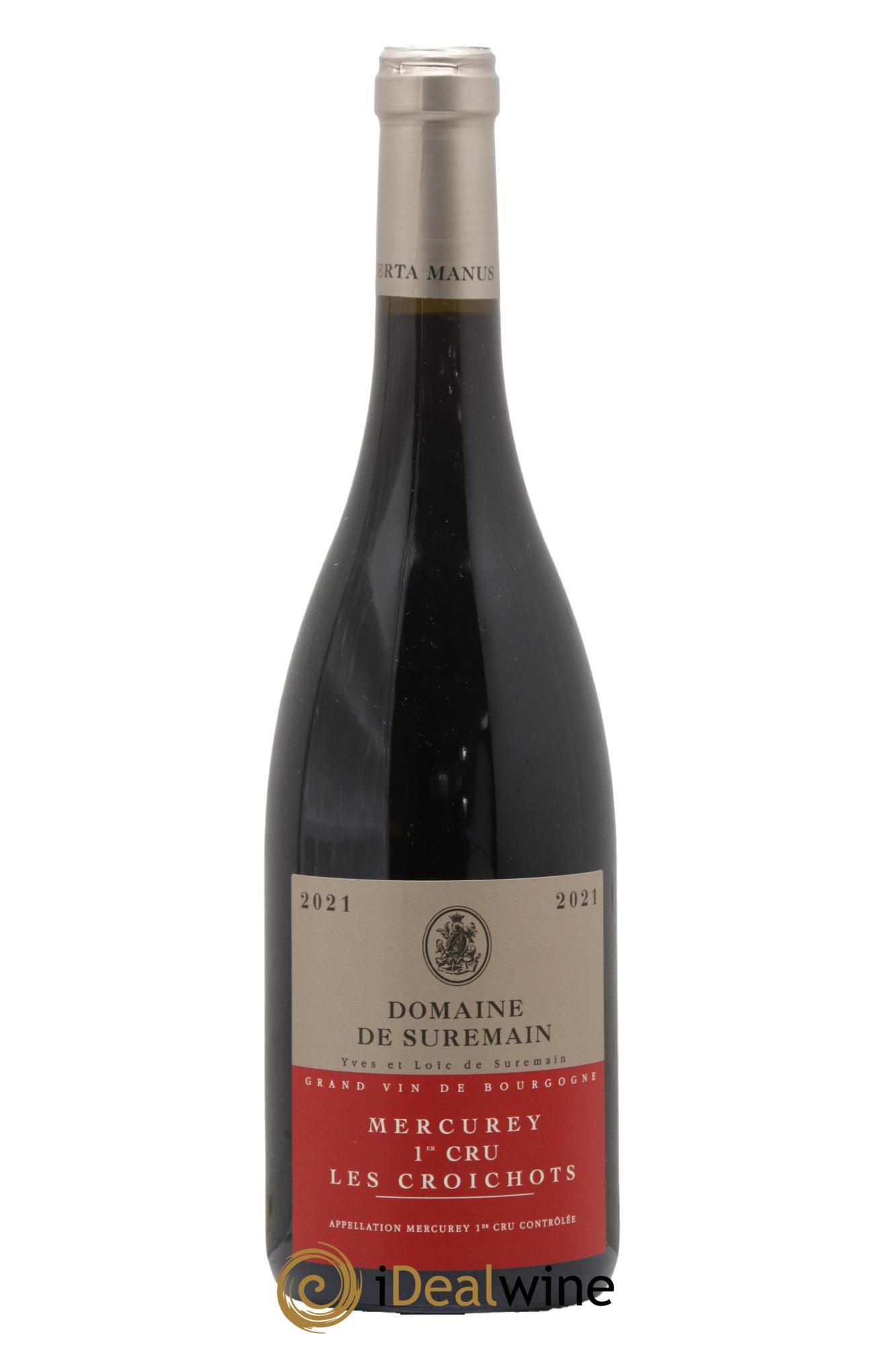 Mercurey 1er Cru Les Croichots Suremain 2021 - Lot de 1 bouteille - 0
